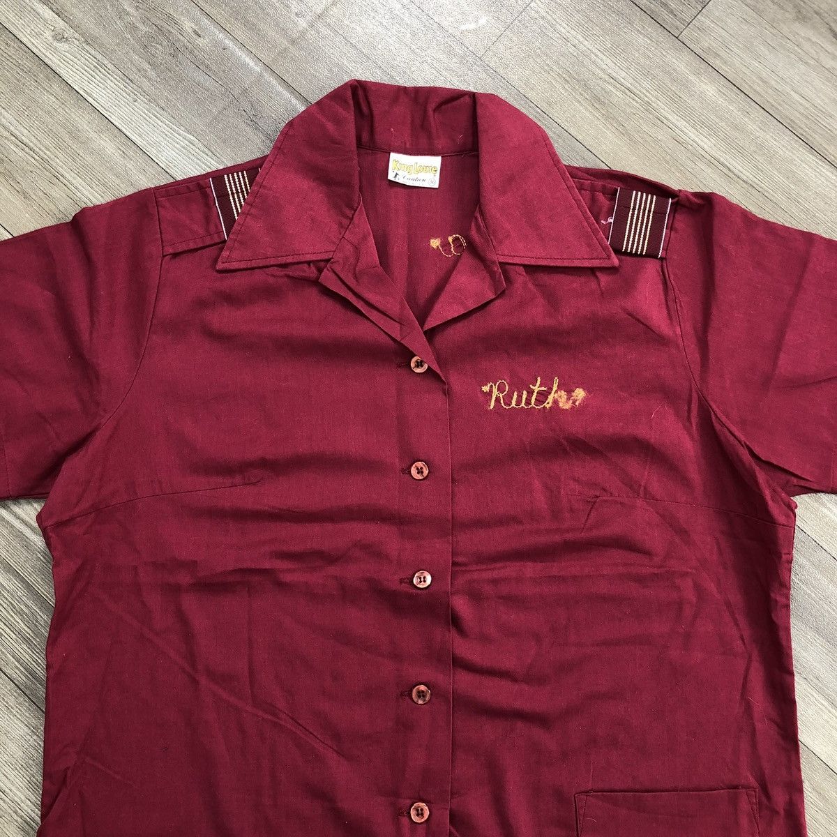 Vintage Vintage 70s King Louie Rutch Wilson Abstract Bowling Shirt Size US M / EU 48-50 / 2 - 2 Thumbnail
