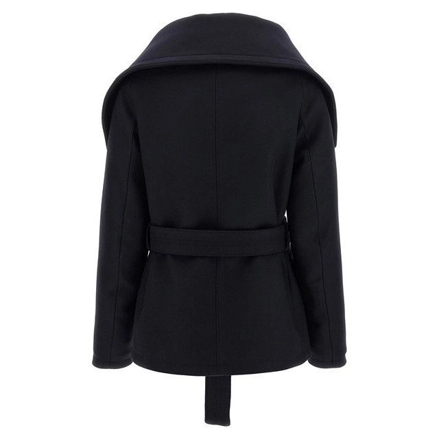 Dsquared2 DSQUARED2 Navy Wool Robe Coat New & Authentic (Women's size: Size S / US 4 / IT 40 - 2 Thumbnail