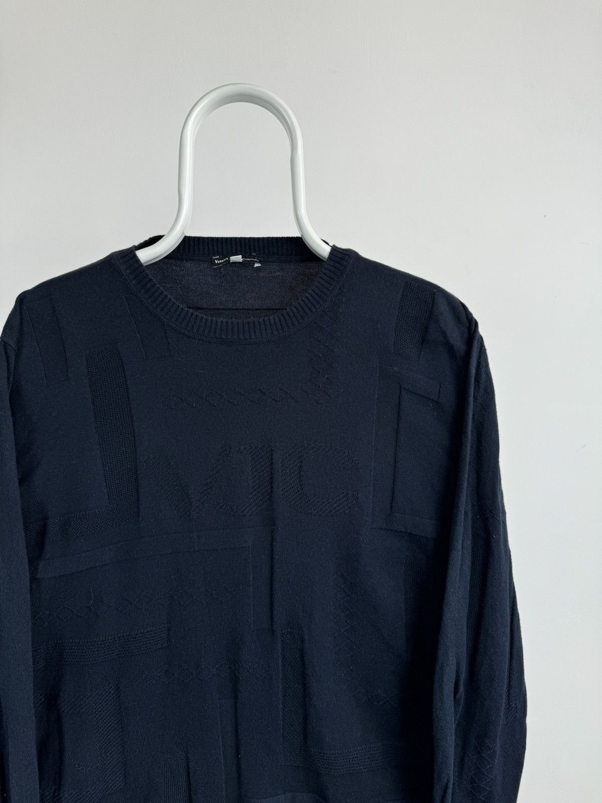 Versace Jeans Couture Vintage Versace Jeans Couture Structure Logo Jumper Sweater Size US L / EU 52-54 / 3 - 2 Thumbnail