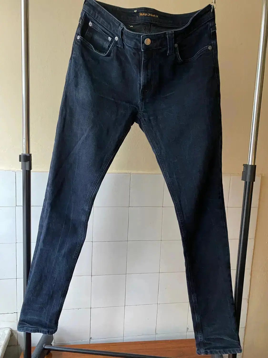 Nudie Jeans Nudie Jeans Skinny Lin Black Black jeans size W 32 L 32 Size US 32 / EU 48 - 1 Thumbnail