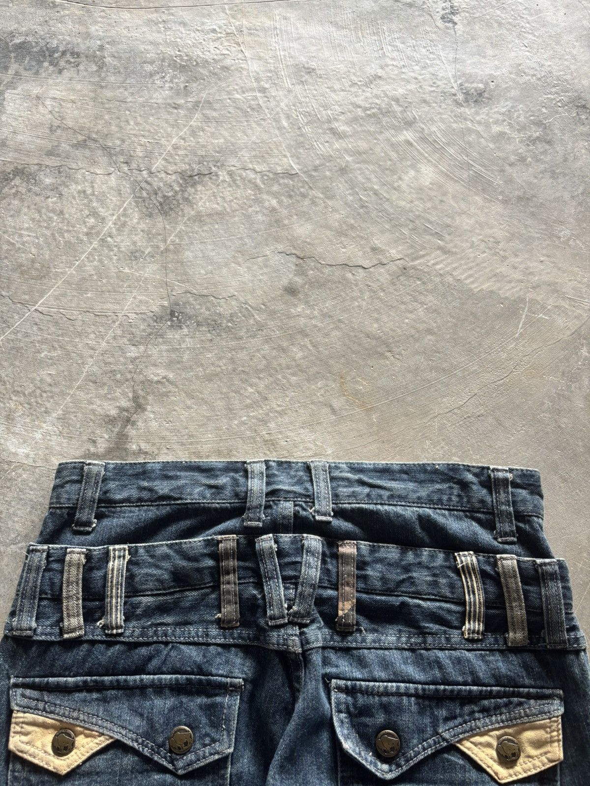Hysteric Glamour SICK DOUBLE WAIST JAPANESE DENIM SKULL BUTTON Size US 32 / EU 48 - 19 Thumbnail