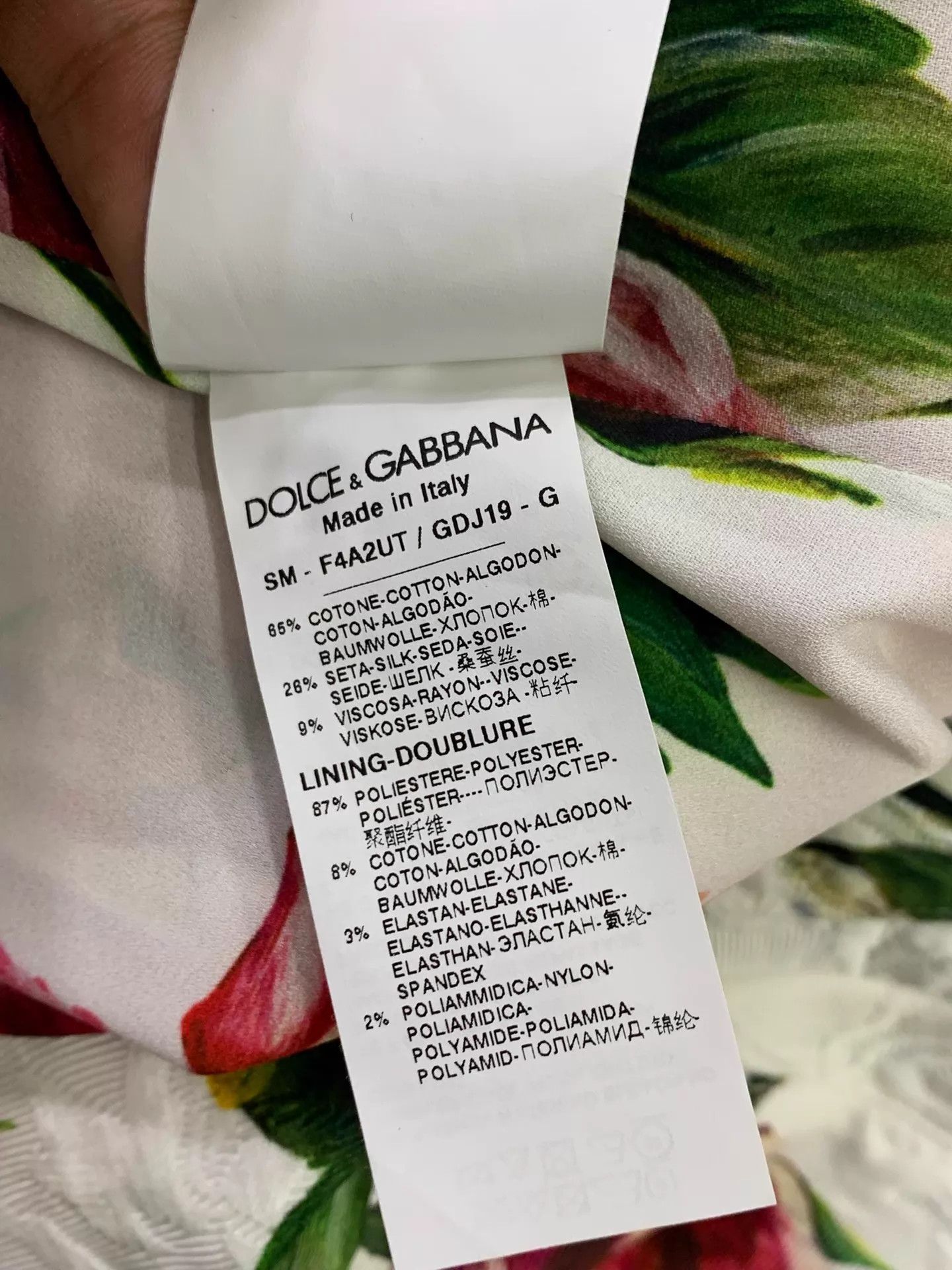 Dolce & Gabbana D&G Rose Print Women's Skirt 40 NWT Size 27" / US 4 / IT 40 - 6 Thumbnail