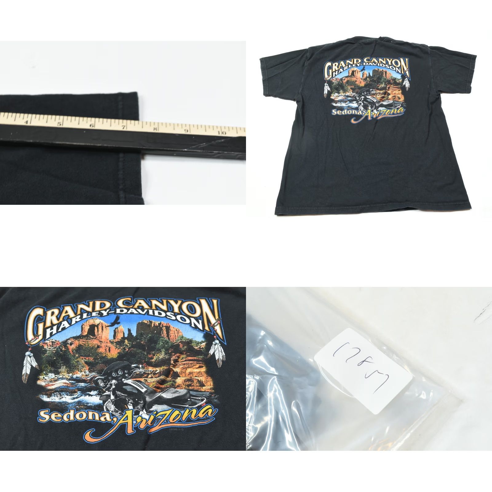 Harley Davidson VINTAGE Harley-Davidson Grand Canyon T-Shirt Mens Large Black Sedona Moto Y2K Size US L / EU 52-54 / 3 - 9 Thumbnail