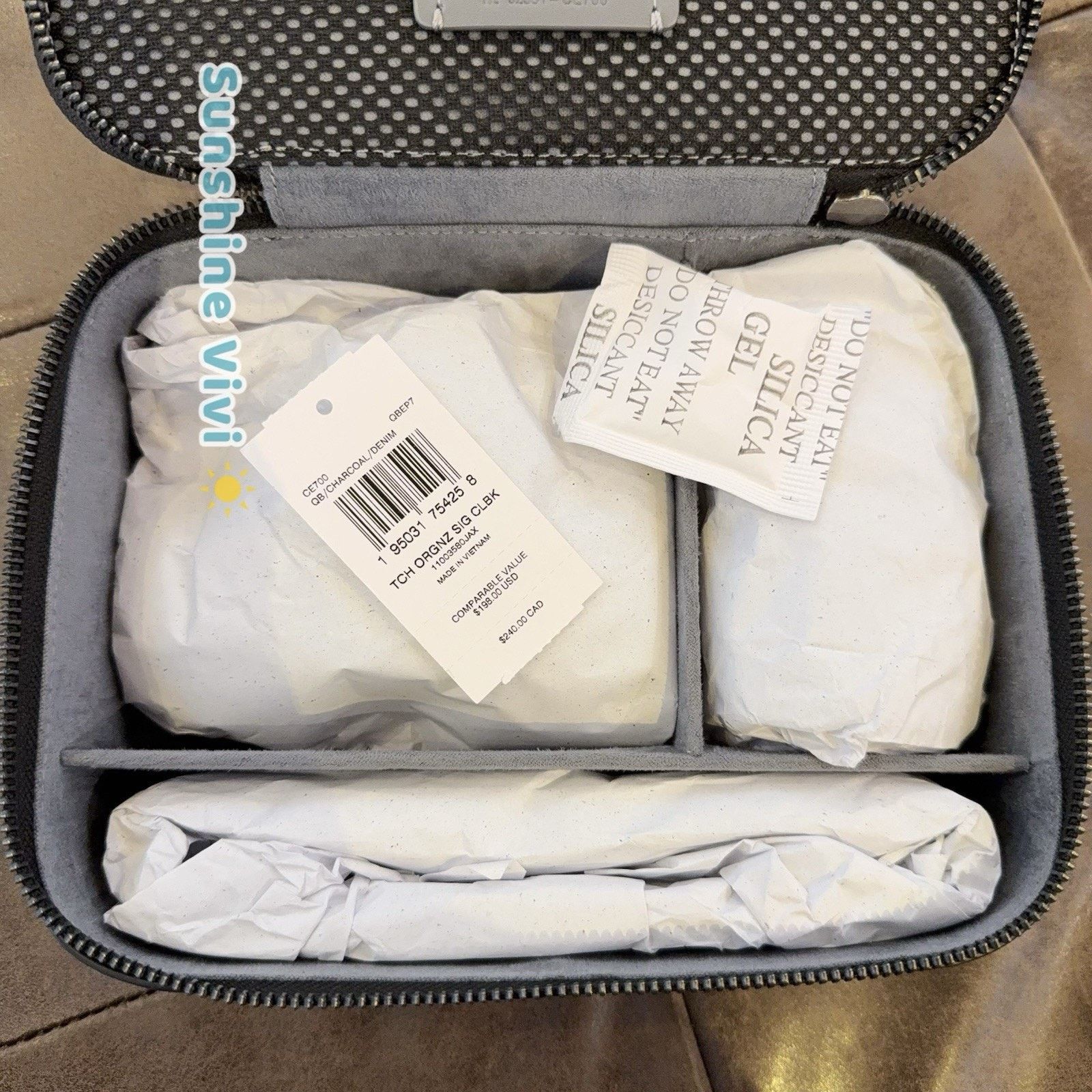 Coach NWT Coach Tech Organizer Zip Case Charcoal/Denim CE700 Size ONE SIZE - 2 Thumbnail