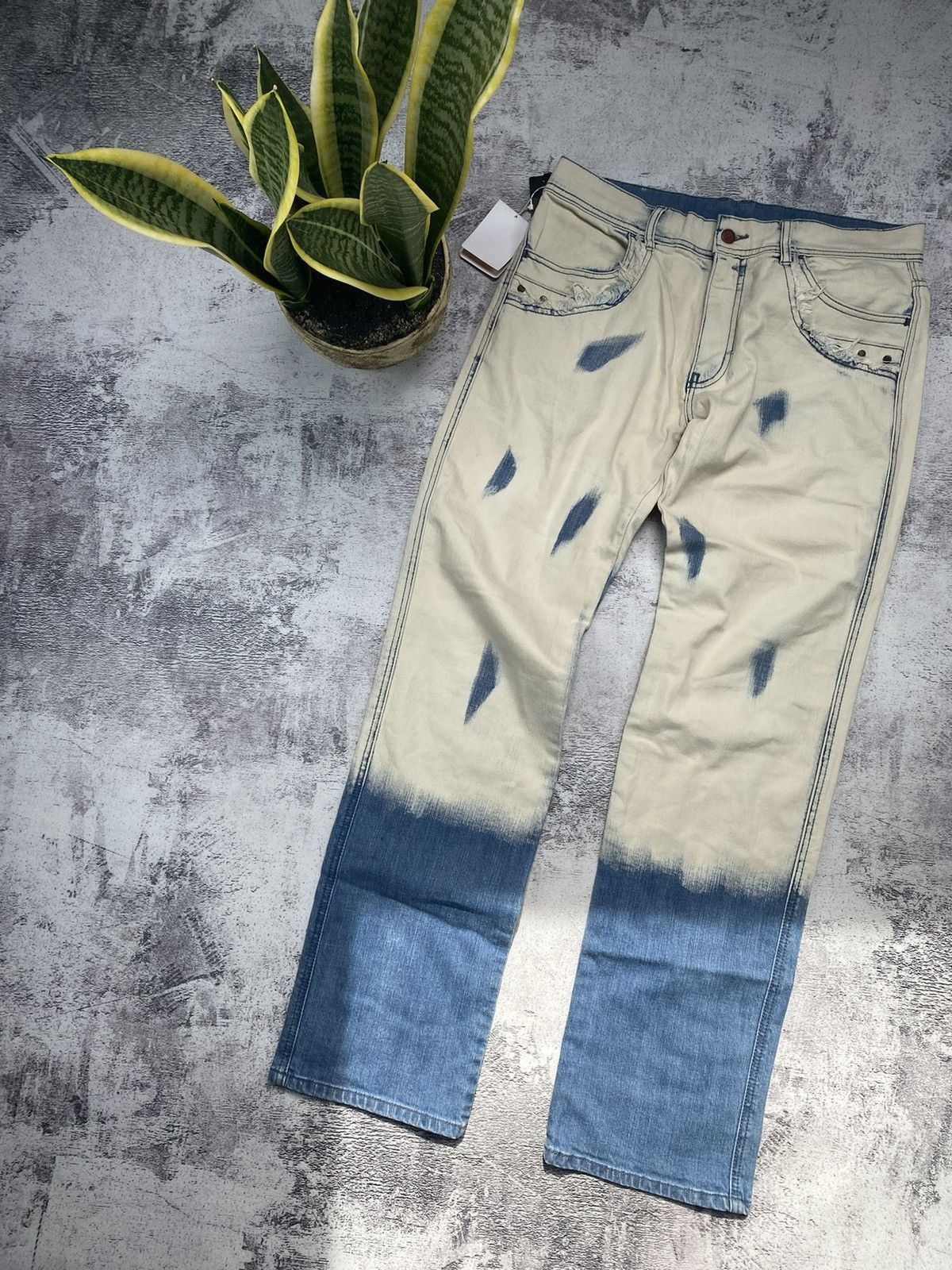 Japanese Brand Vintage Very Rare Barassi Made In Japan Tie Dye Y2K Jeans Size US 34 / EU 50 - 11 Thumbnail