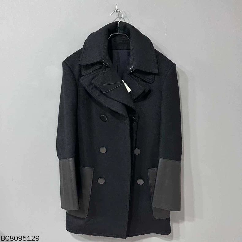Alexander McQueen Alexander McQUEEN size 46 Black split leather double-layer Size L / US 10 / IT 46 - 1 Thumbnail