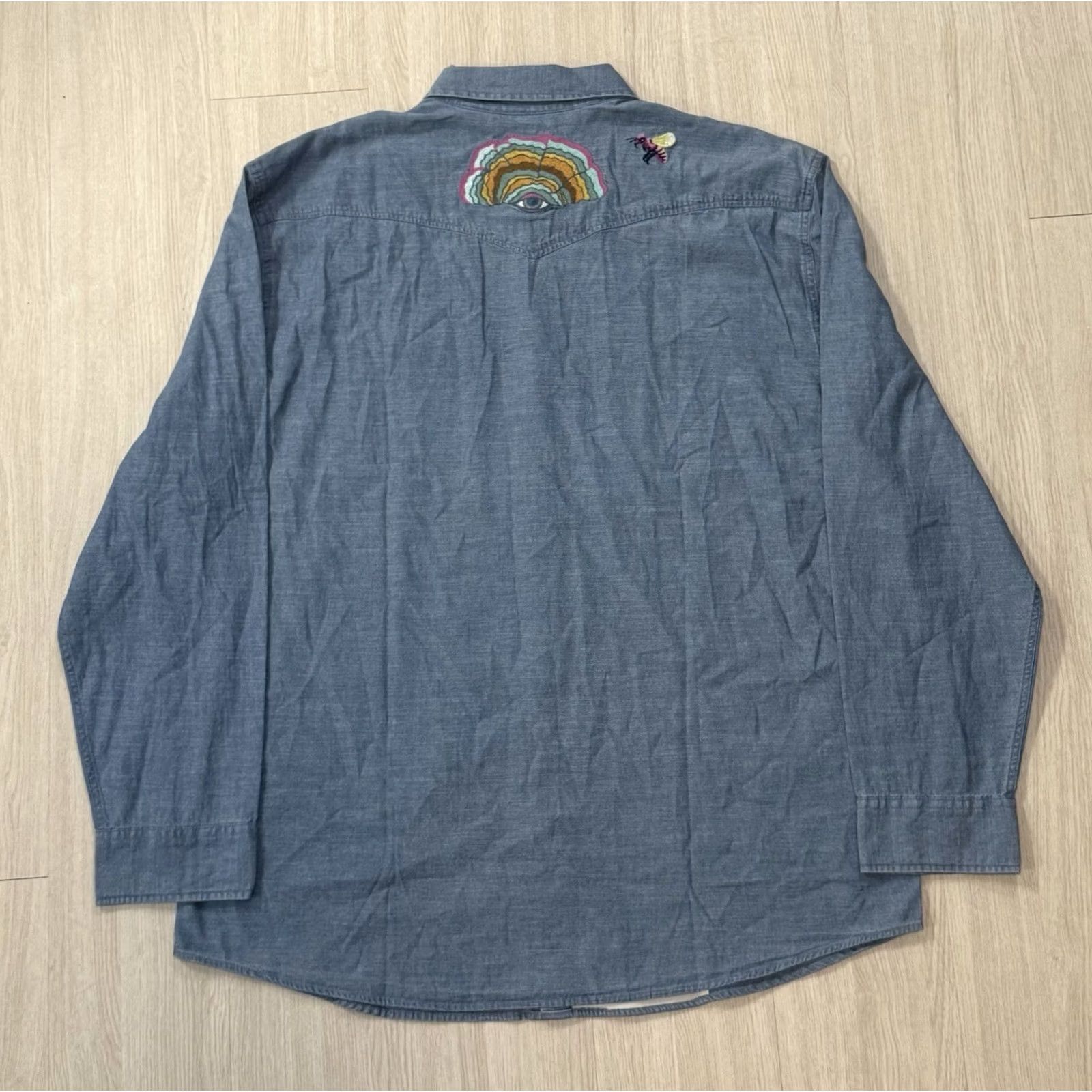 Howler Brothers Howler Brothers Novato Shirt XL Blue Embroidered Mutations: Sauerkraut Fort Lonesome Western 70s Mens Size US XL / EU 56 / 4 - 2 Thumbnail