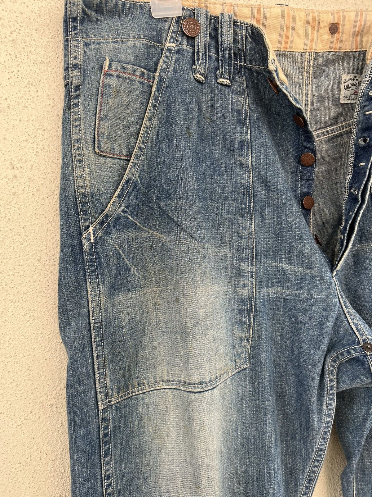 ANACHRONORM Anachronorm Japan Dirty Muddy Denim Distress Mine Jeans Size US 36 / EU 52 - 8 Thumbnail