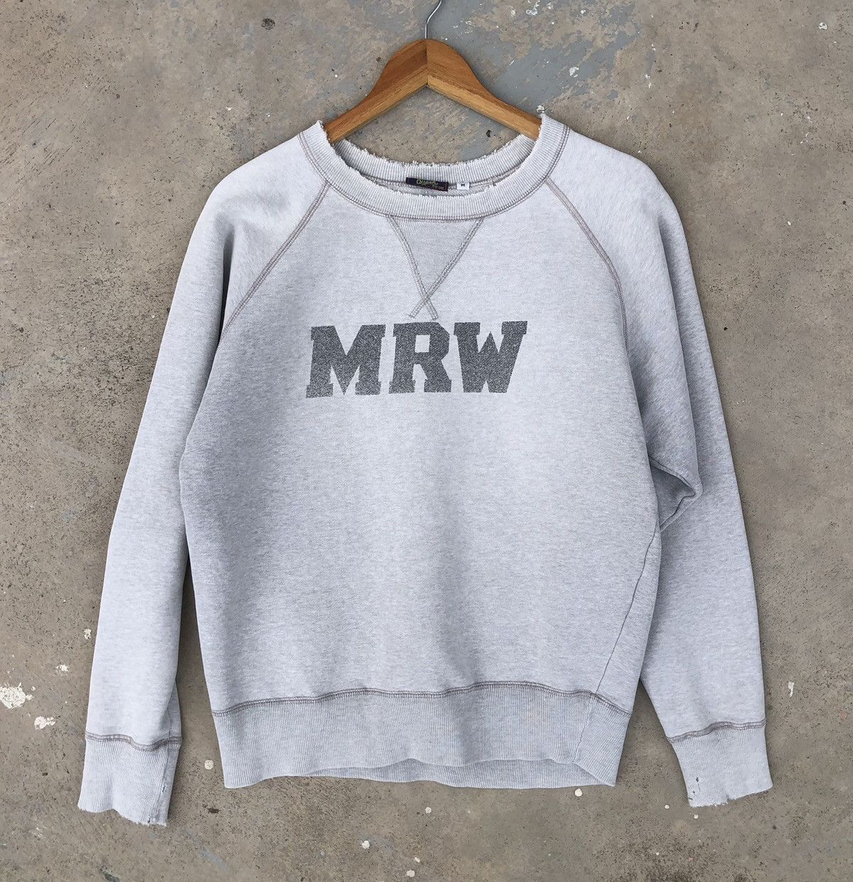Vintage THRASHED MRW Sun Faded Crewneck