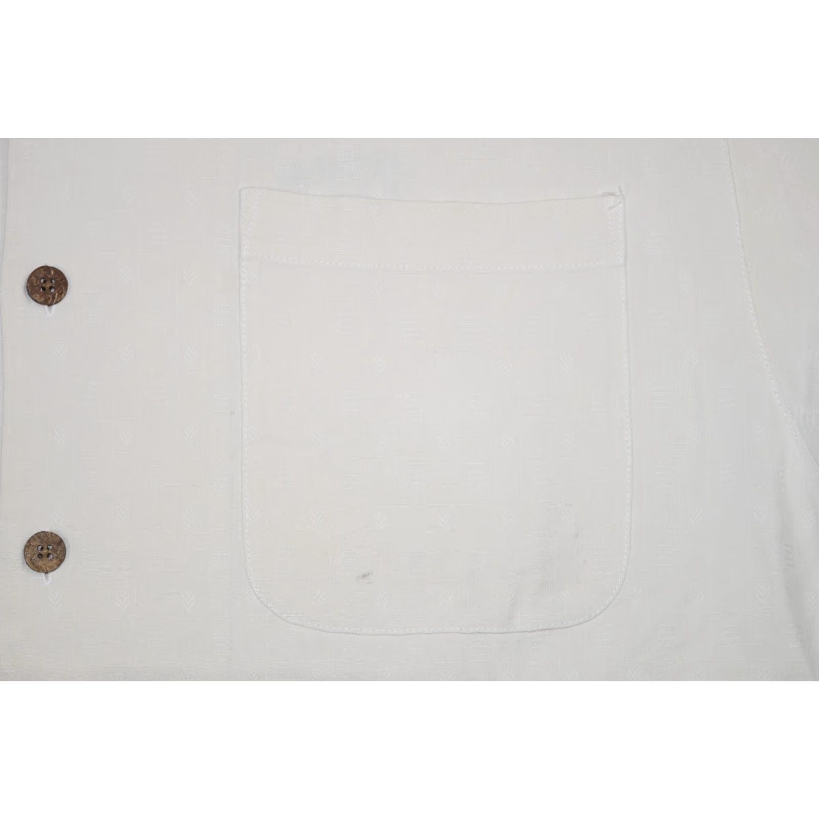 Tommy Bahama VINTAGE Tommy Bahama Mens Golf Camp Shirt 100% Silk Short Sleeve Button-Up Ivory L Embroidered Aloha Size US L / EU 52-54 / 3 - 3 Thumbnail