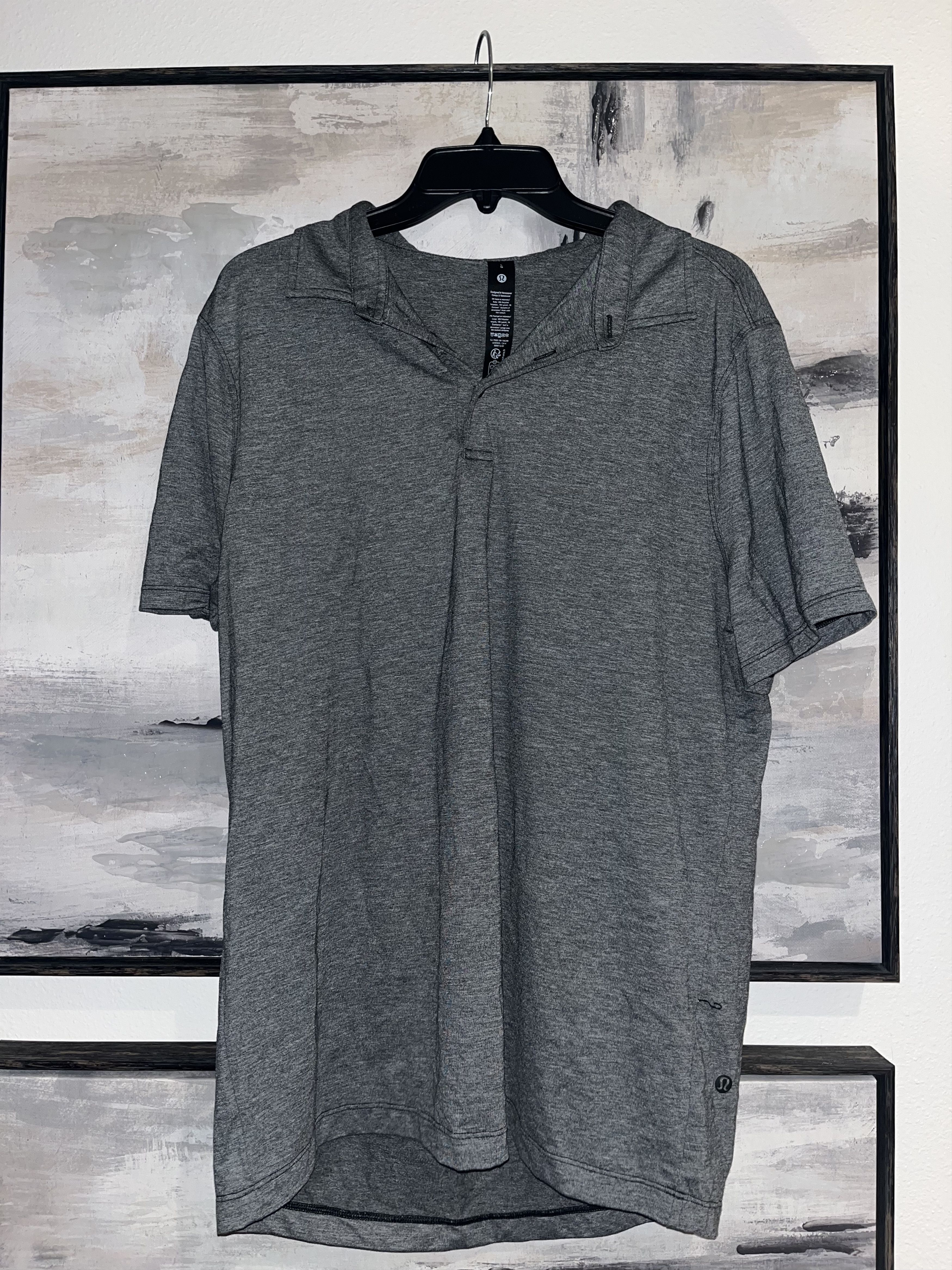 Lululemon Grey Polo Size US L / EU 52-54 / 3 - 1 Thumbnail
