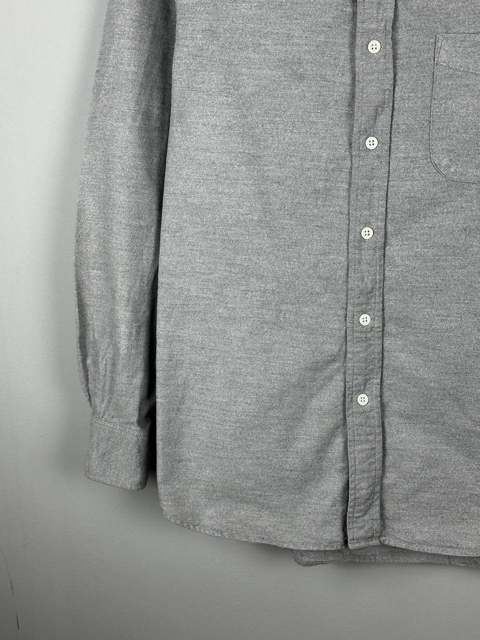 Japanese Brand Muji Summer Long Sleeve Grey Shirt Button-Up Size US M / EU 48-50 / 2 - 4 Thumbnail