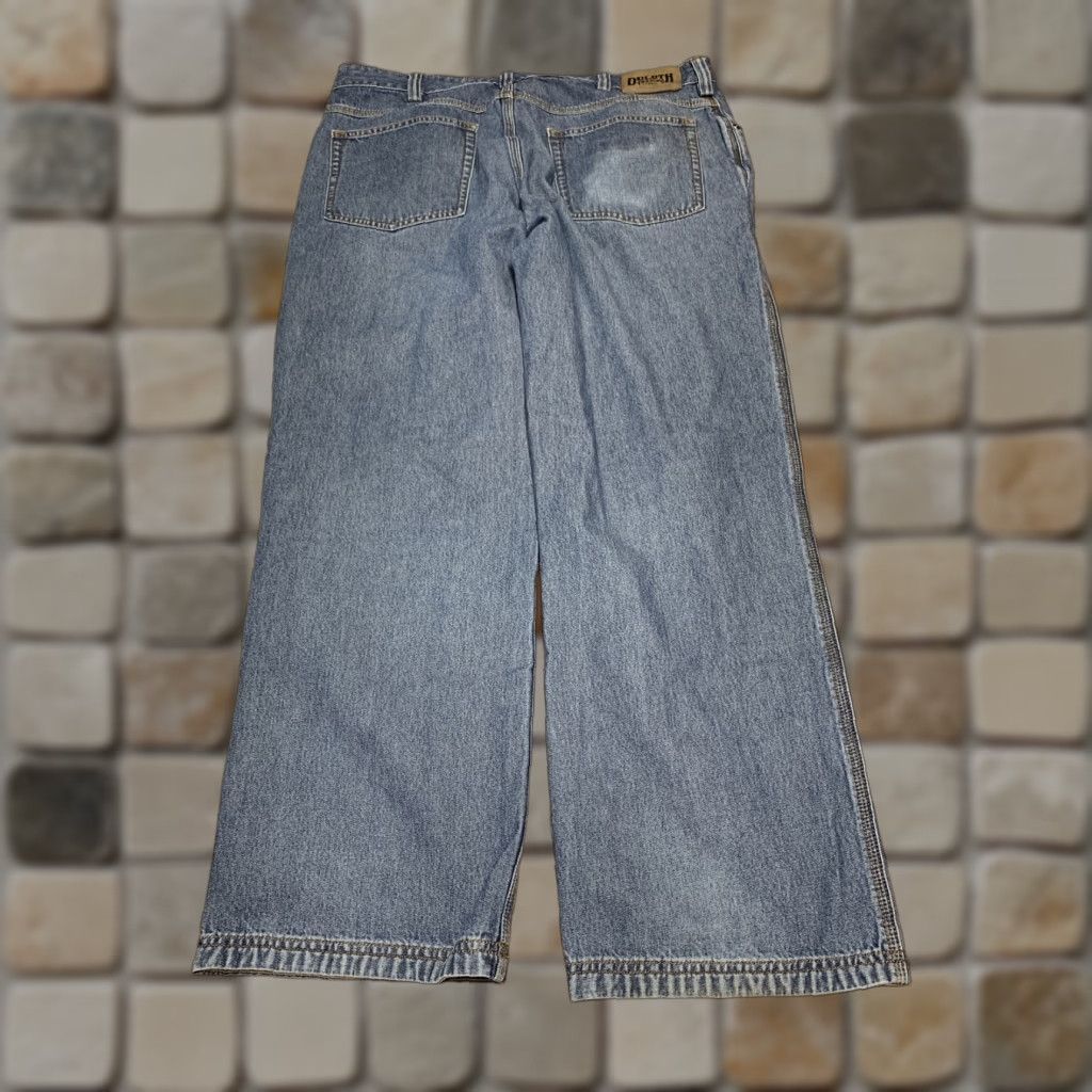 CO Duluth Trading Co Mens Blue Denim 5 Pocket Jeans 38X30 Regular Inseam 29in Cotton 5 Pocket StyIe Straight Mens Jeans Color Blue Size 38X30 Size US 38 / EU 54 - 1 Thumbnail