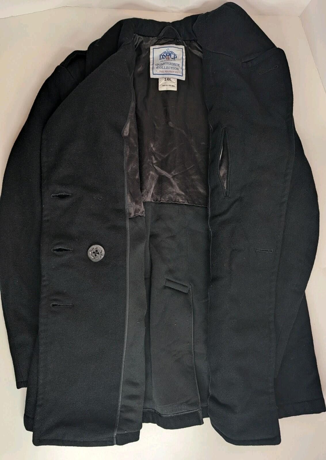 Dsptch DSCP Quarterdeck Women's Wool Navy Coat 18L Military USN Size XXL / US 16-18 / IT 52-54 - 7 Thumbnail