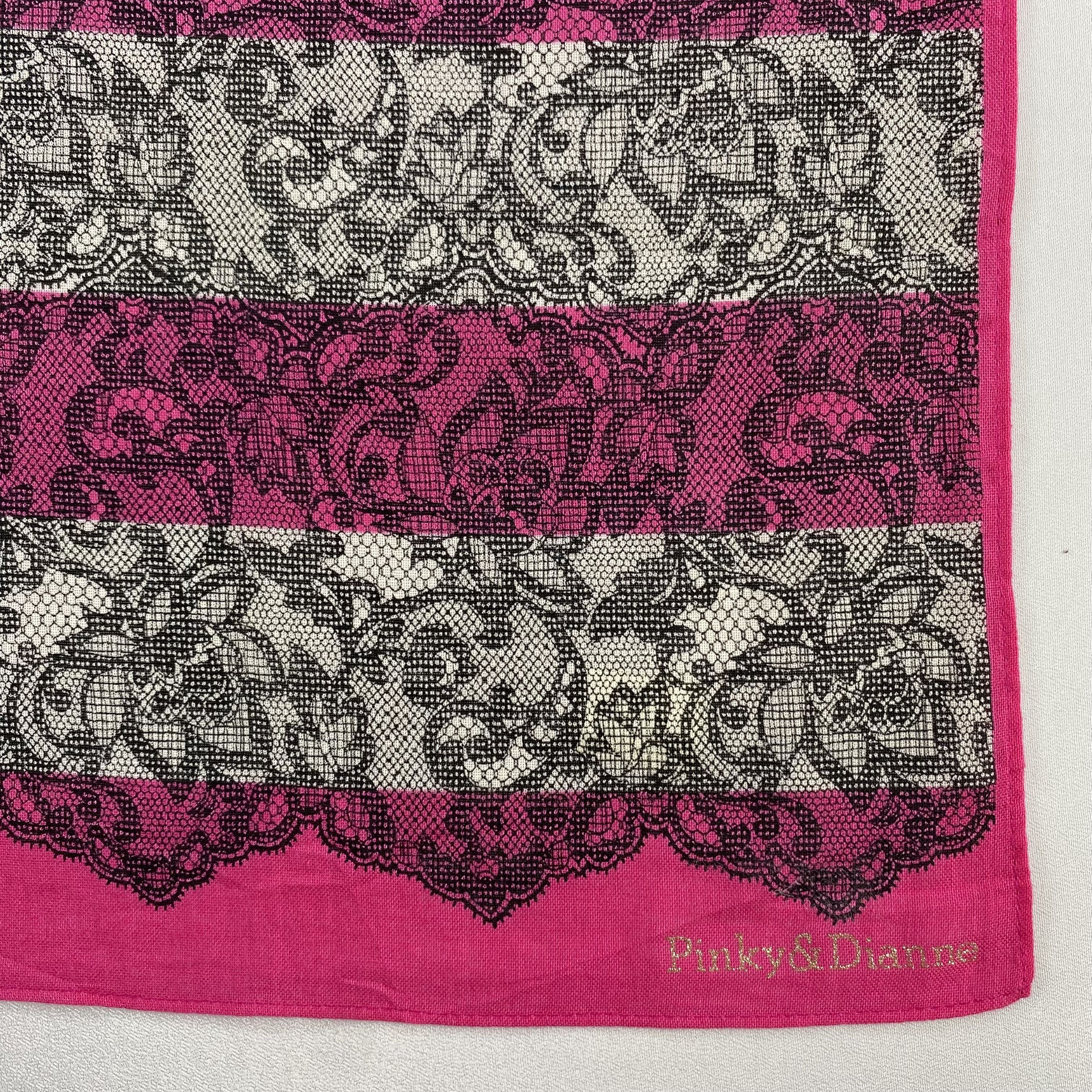 Vintage Pinky & Dianne Neckerchief / Bandana / Handkerchief-P918 Size ONE SIZE - 3 Thumbnail