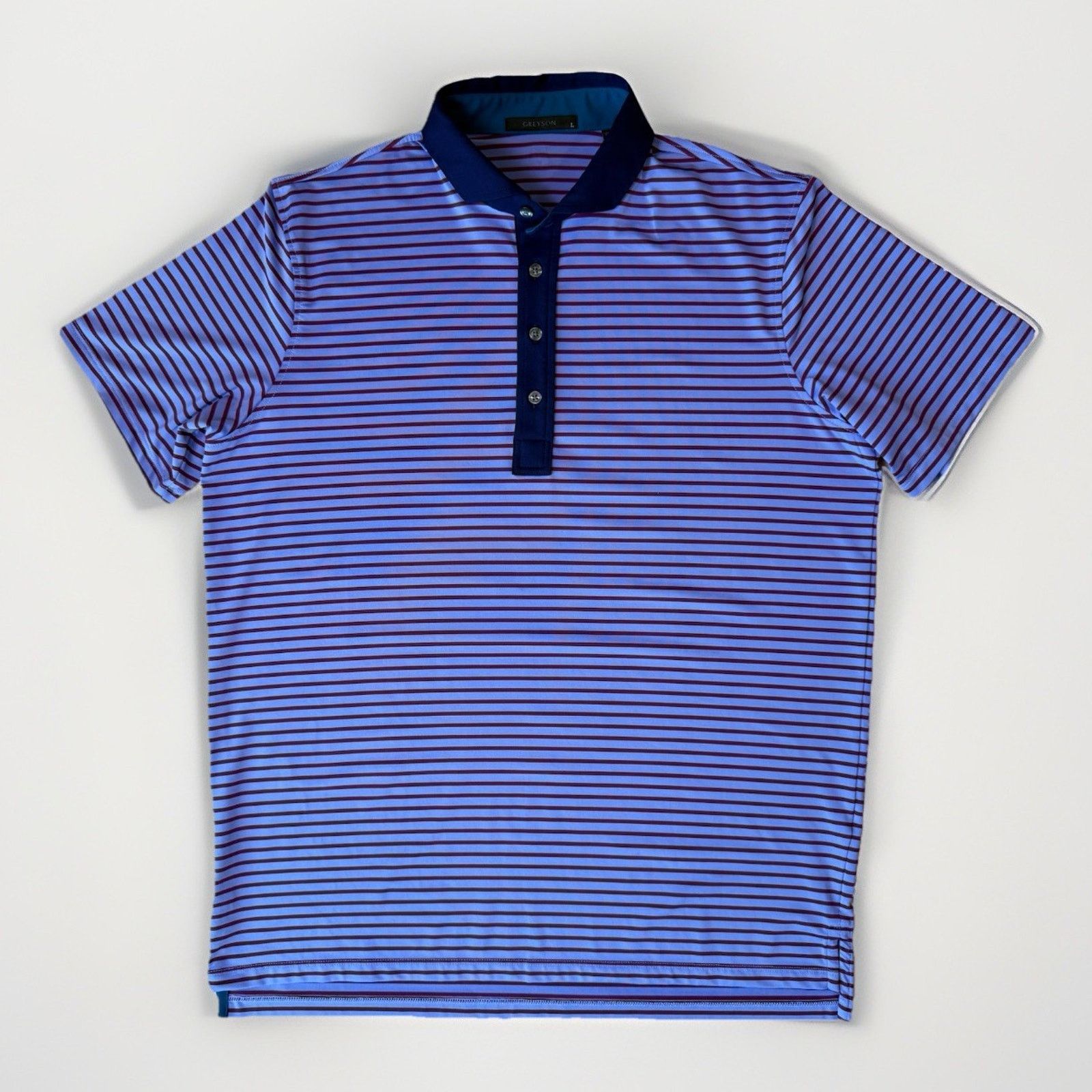 Other Greyson Golf Polo L Multicolor Striped Short Sleeve Summer Size US L / EU 52-54 / 3 - 1 Thumbnail