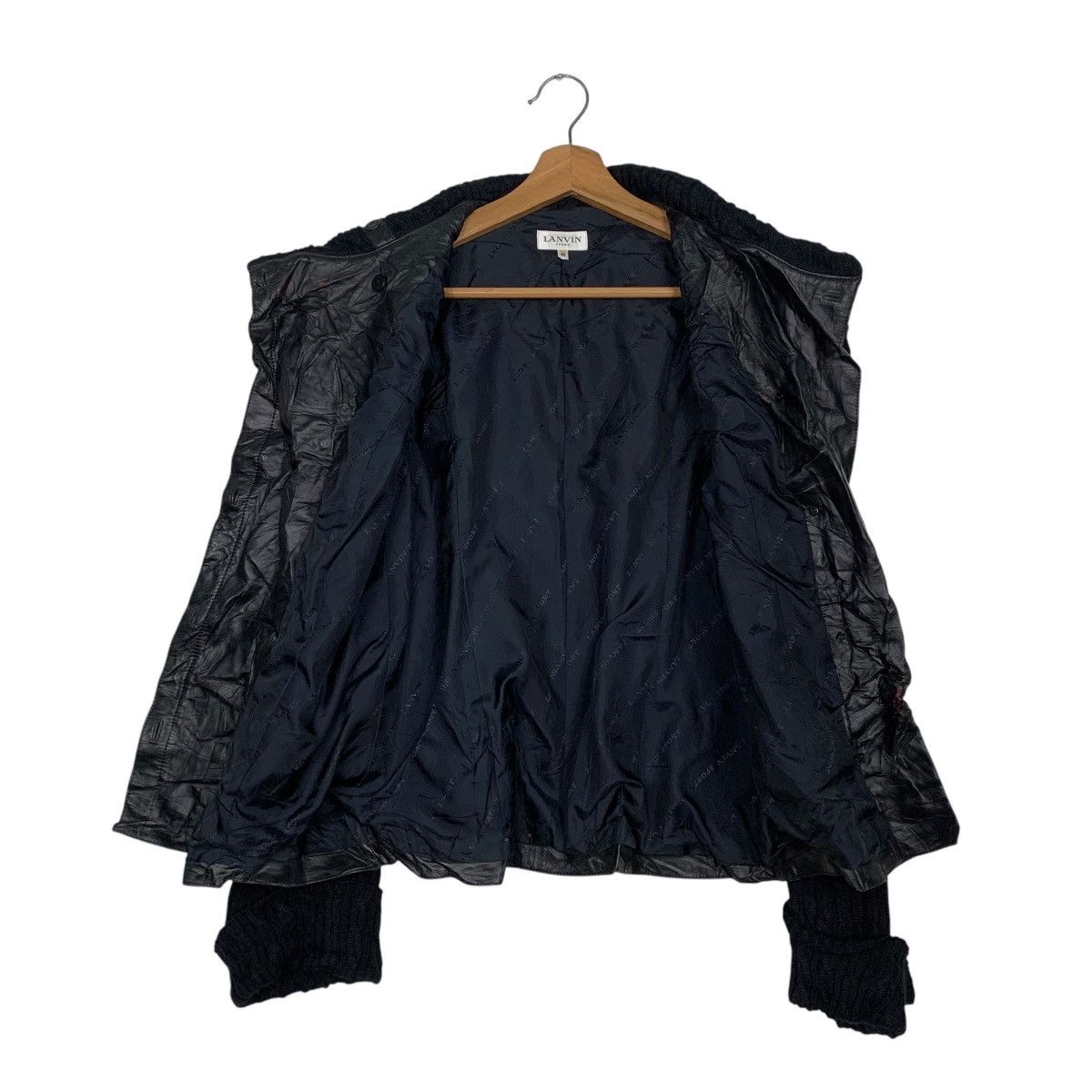 Japanese Brand Lanvin Leather Jacket Size S / US 4 / IT 40 - 11 Thumbnail