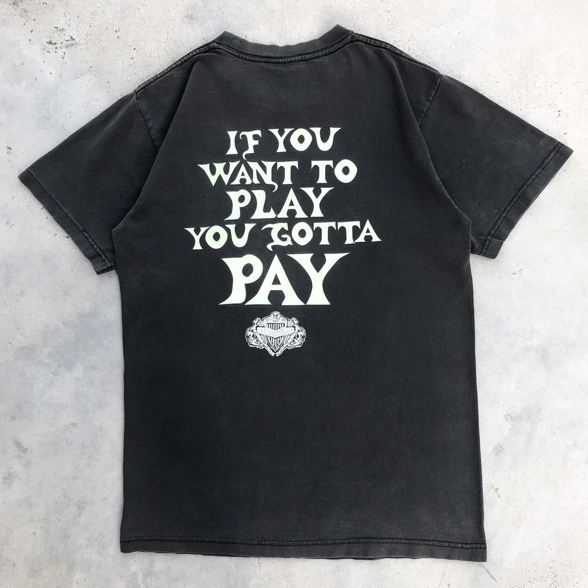 Vintage 2000's Poker - Evolution Gentlemen Faded Mode T-Shirt Size US S / EU 44-46 / 1 - 2 Thumbnail