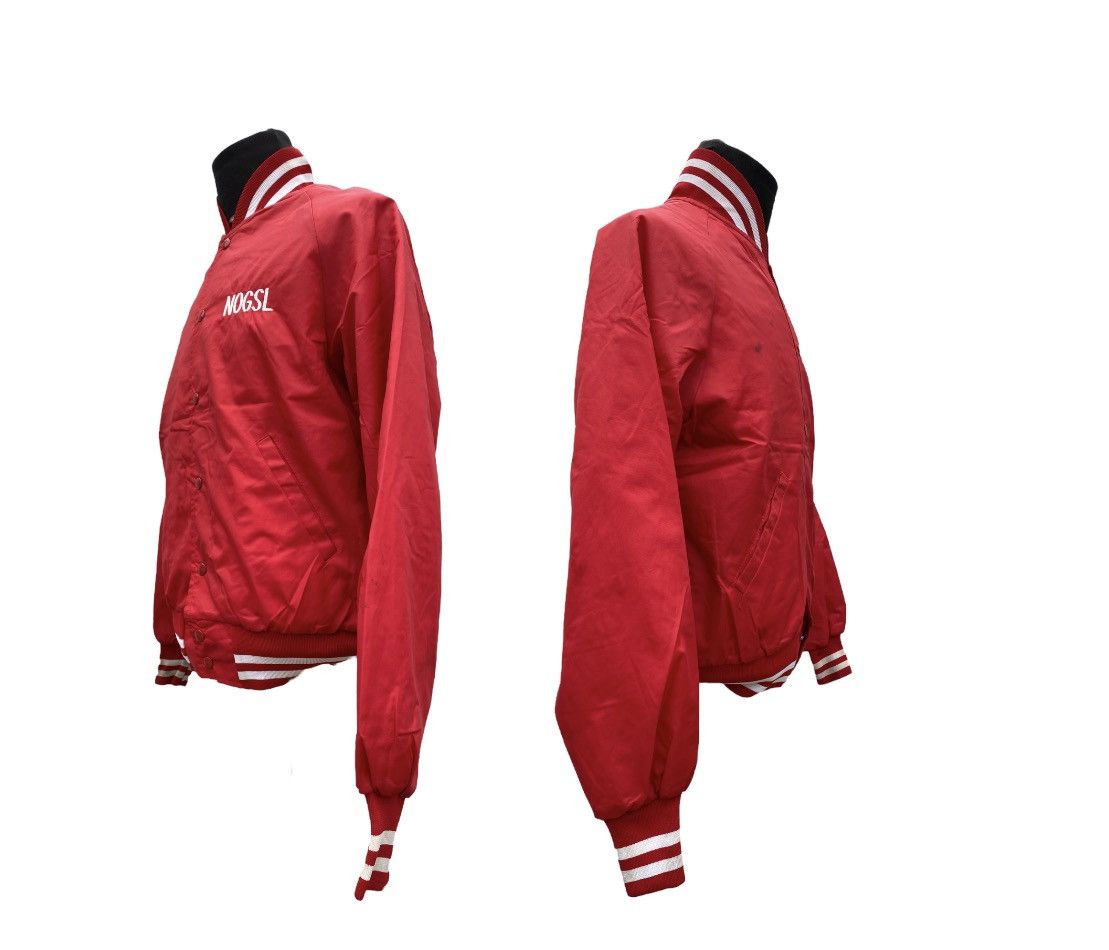 Designer × Vintage Vintage 80's Mentor Scccer Red Bomber Jacket Football USA M Size US XL / EU 56 / 4 - 4 Thumbnail