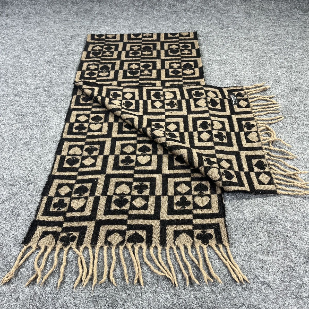 Vintage Poker Design Scarf / Muffler / Neckwear T943 Size ONE SIZE - 2 Thumbnail