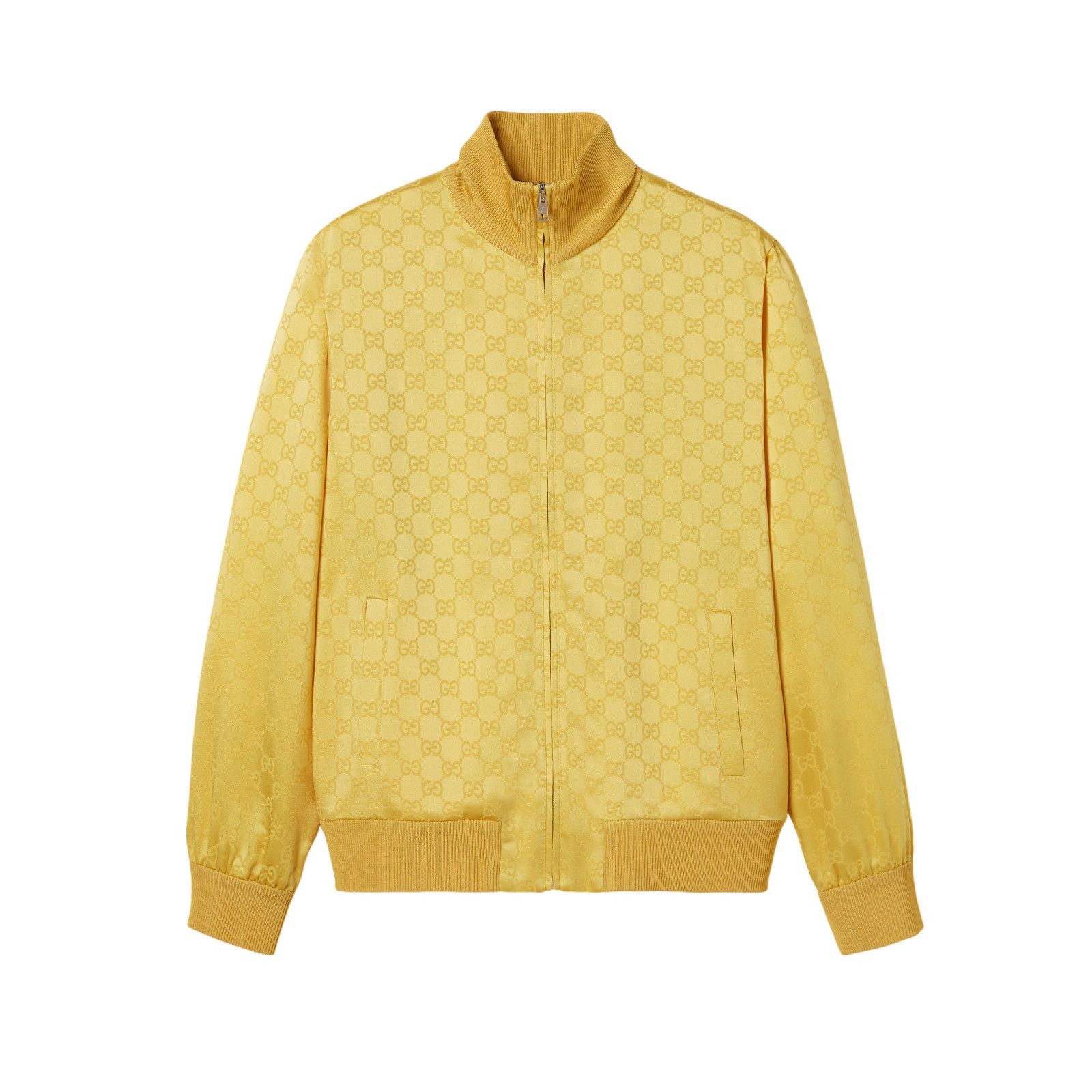Gucci GUCCI Yellow GG Jacquard Zip Track Jacket New & Authentic (W Size M / US 6-8 / IT 42-44 - 1 Thumbnail