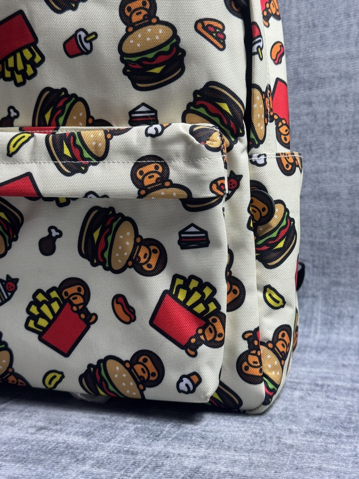 Bape Baby Milo Fast Food All Over Print Backpack Size ONE SIZE - 6 Thumbnail