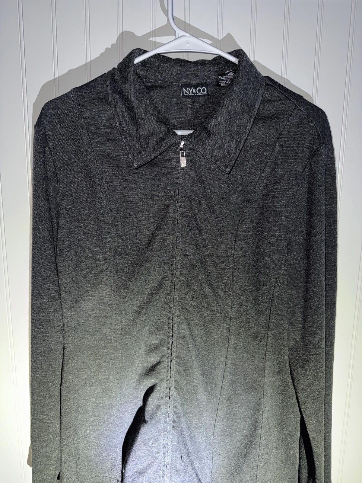 Other NY & Co Dark Gray Full Zip Jacket Medium Size M / US 6-8 / IT 42-44 - 1 Thumbnail
