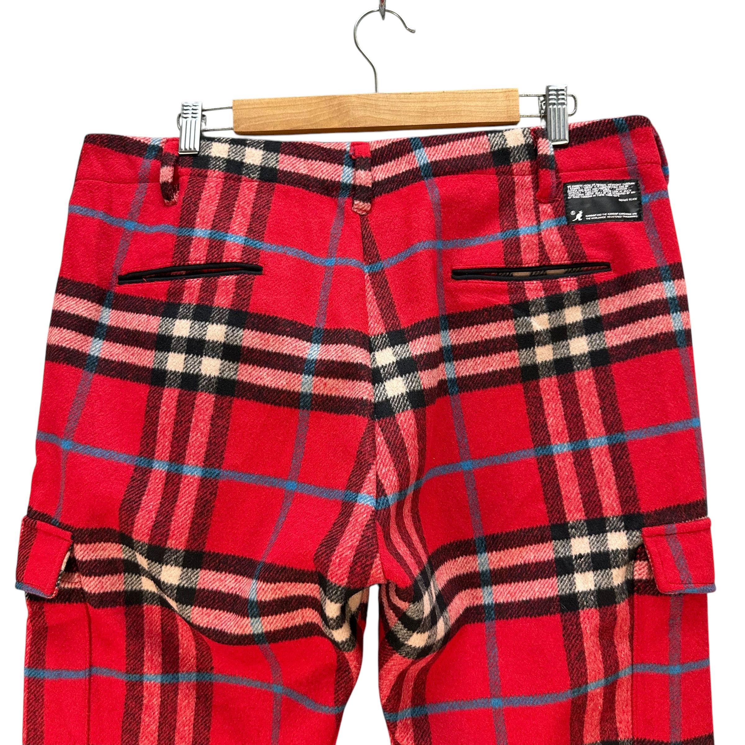 Kangol KANGOL X GRAND SLAM Red Check Cargo Pant #A76-1820 Size US 36 / EU 52 - 10 Thumbnail