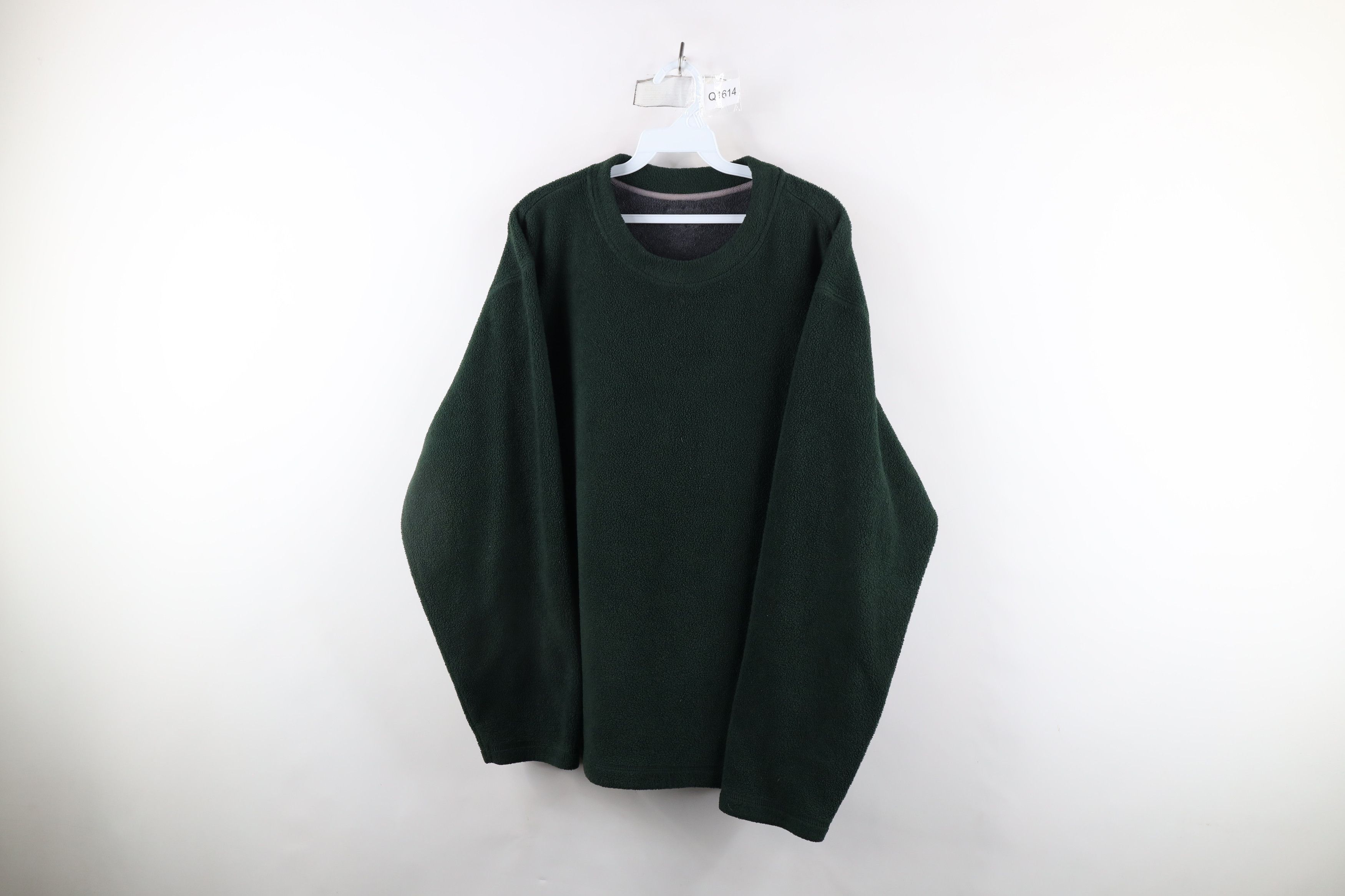 Vintage Vintage 90s Streetwear Heavyweight Fleece Sweater Green Size US L / EU 52-54 / 3 - 1 Thumbnail