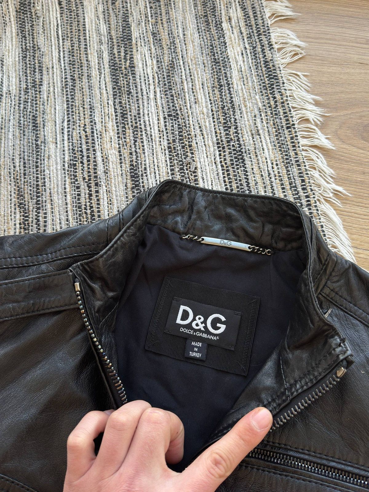 Dolce & Gabbana DOLCE & GABBANA LEATHER JACKET MOTORCYCLE WOOMEN’S LUXURY Size XS / US 0-2 / IT 36-38 - 6 Thumbnail