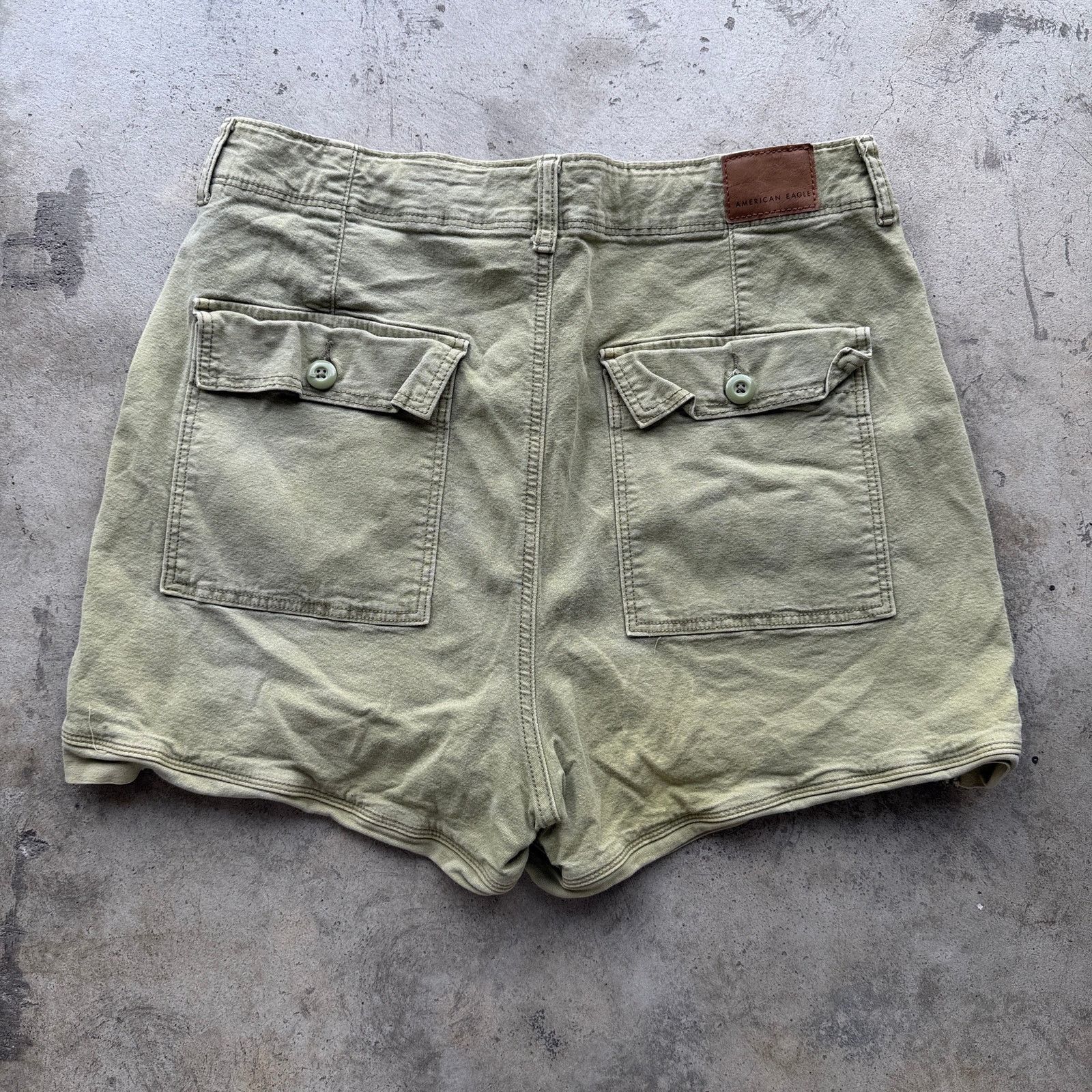 American Eagle Outfitters Vintage Y2K American Eagle Canvas Cargo Shorts Women’s 12 Size 34" / US 12 / IT 48 - 3 Thumbnail