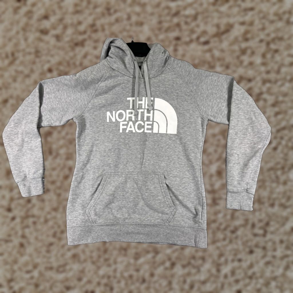 The North Face VINTAGE is not applicable; The North Face Hoodie Womens M Gray Logo Pocket Cotton Blend Size M / US 6-8 / IT 42-44 - 1 Thumbnail