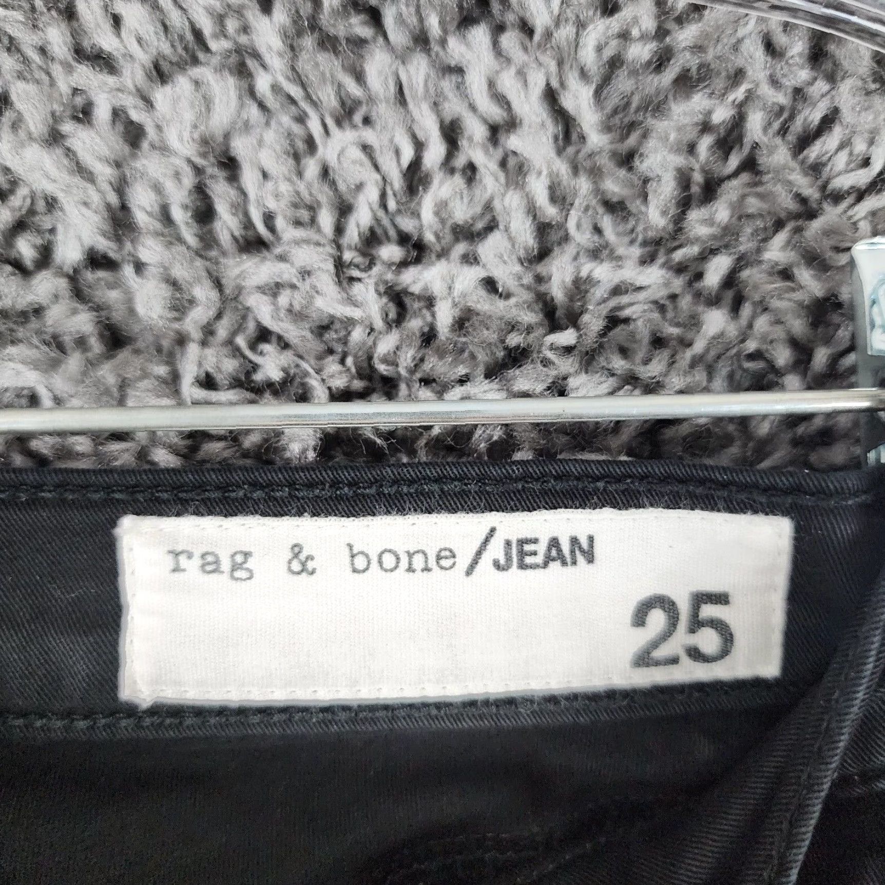 Rag & Bone RAG & BONE Women's Skinny Jeans Size 25 Black Regular Size 42" / US 20 - 3 Thumbnail