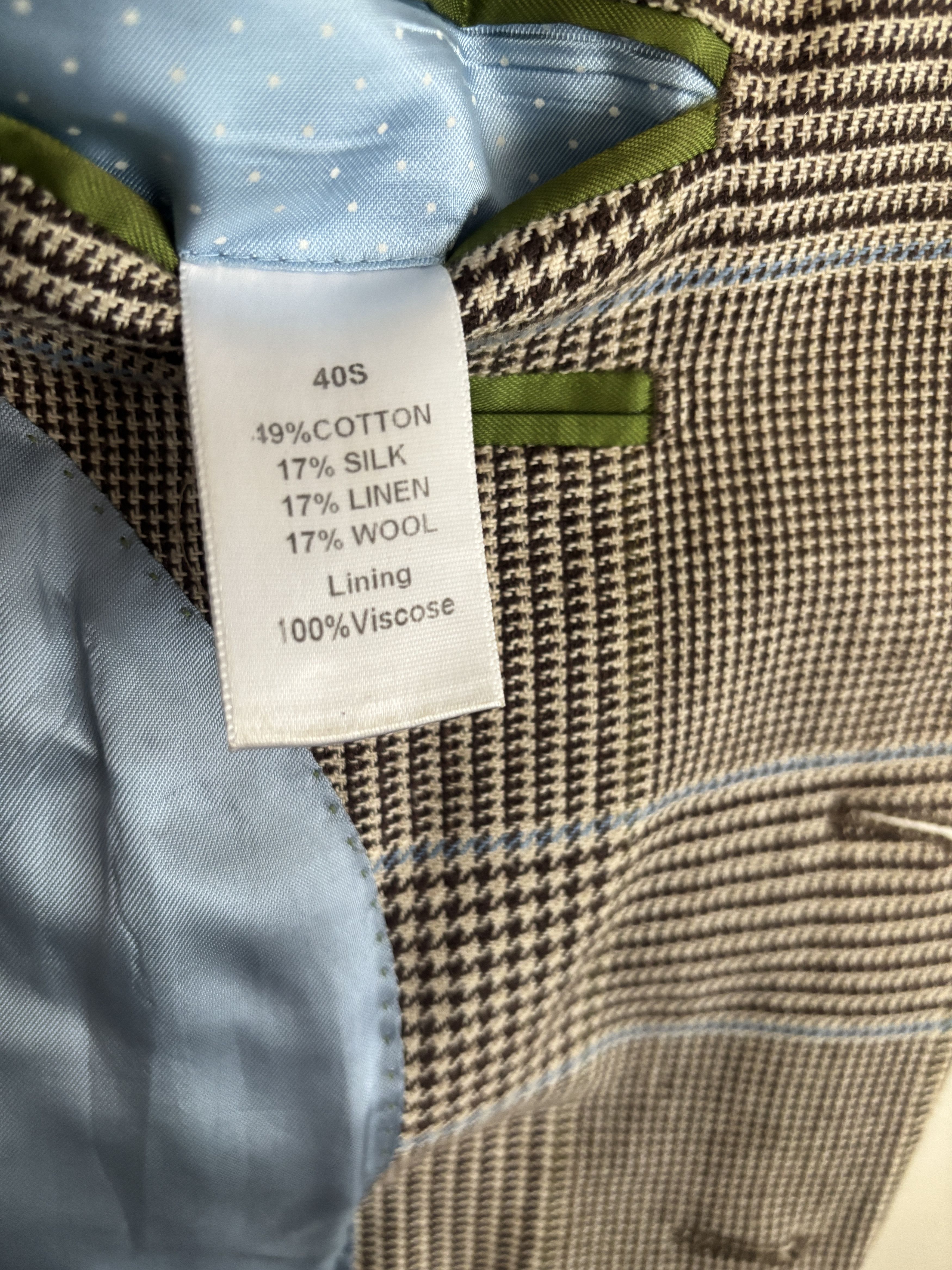 Charles Tyrwhitt $620 Brown Glen Plaid Sport Coat/Blazer - 40 Short Size 42S - 8 Thumbnail