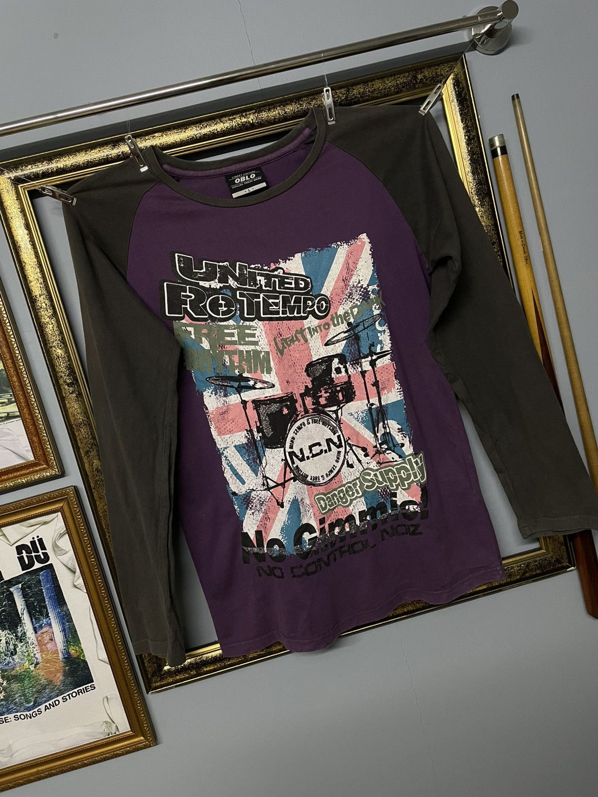 Designer × Japanese Brand × Vintage Vintage 1990s Japan Designer Oblo United Retempo Music faded Size US M / EU 48-50 / 2 - 2 Thumbnail