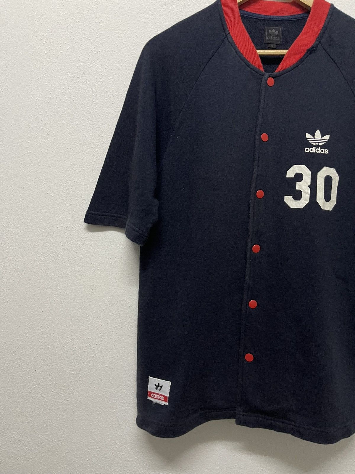 Adidas × Vintage 2000s ADIDAS BASEBALL COTTON JERSEY NEW YORK 30 ANNIVERSARY Size US XS / EU 42 / 0 - 4 Thumbnail