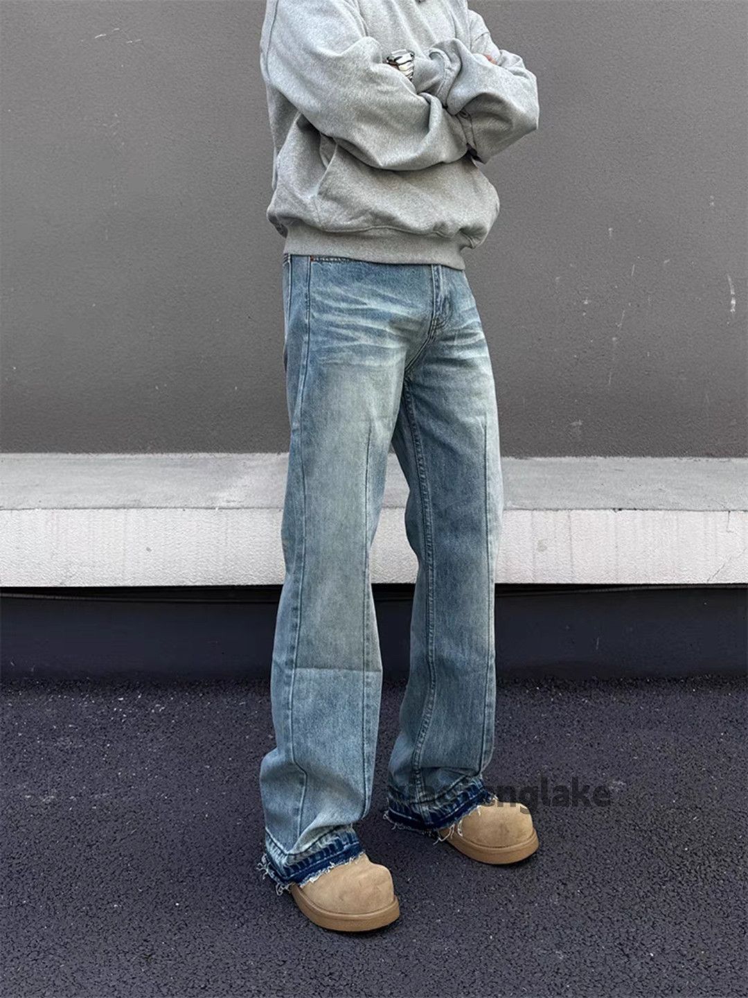Jean × Vintage utility washed faded punk yuppie flared cleanfit jeans Size US 30 / EU 46 - 2 Thumbnail