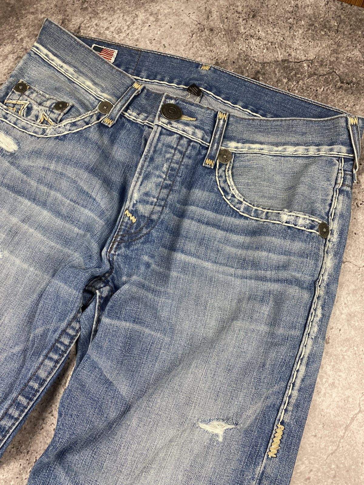 Japanese Brand × True Religion × Vintage Crazy Vintage Y2K True Religion Faded Distressed Baggy Jeans Size US 31 - 3 Thumbnail