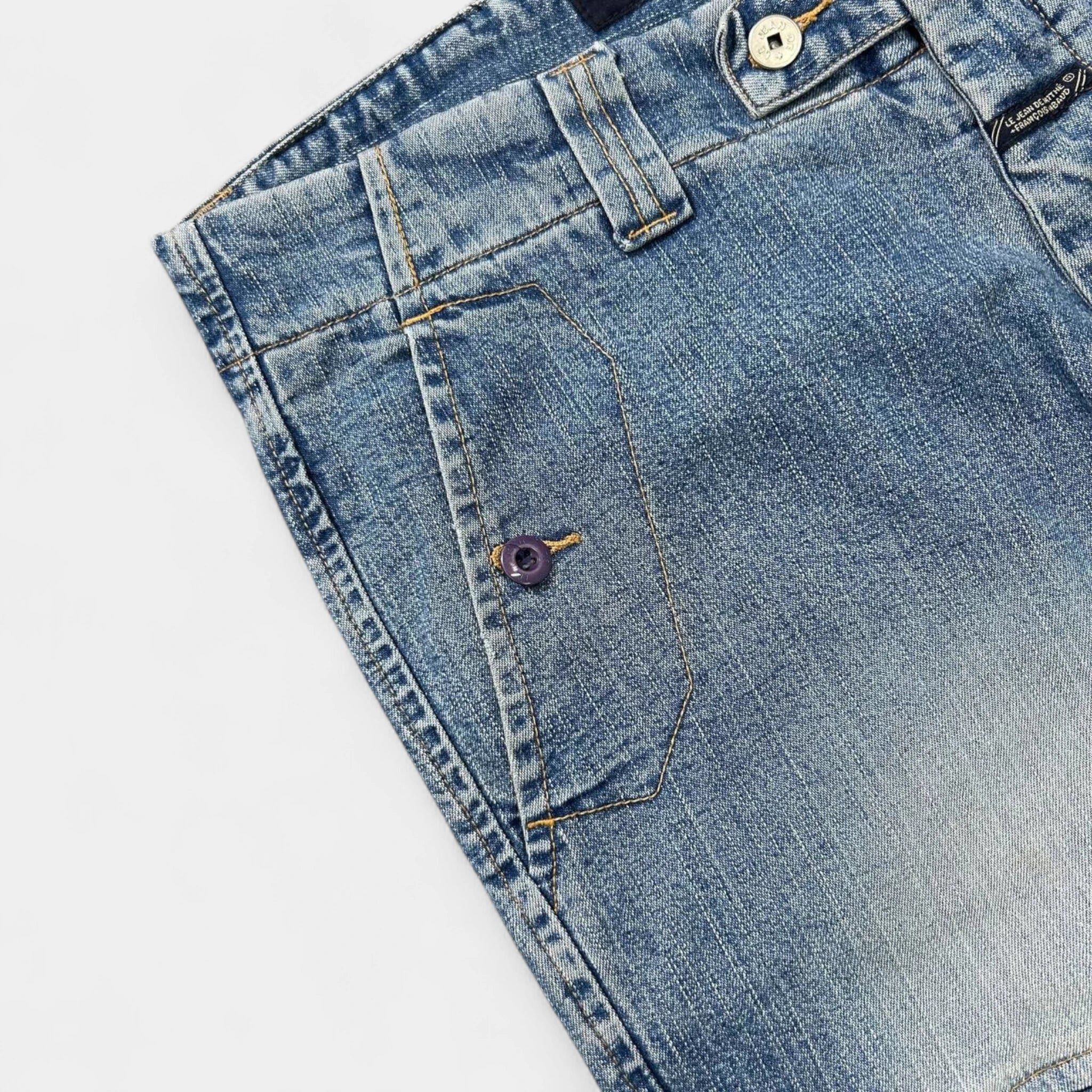 Marithe + Francois Girbaud Marithé + François Girbaud Classic Light Blue Cargo Denim Pa Size US 34 / EU 50 - 5 Thumbnail