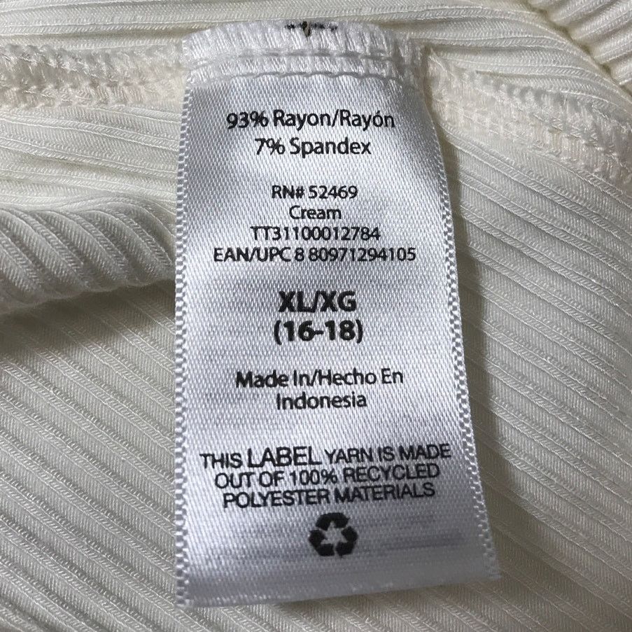 Other NWT Time and Tru Scoop Neck Short Sleeve Ribbed Blouse XL Size XL / US 12-14 / IT 48-50 - 4 Thumbnail