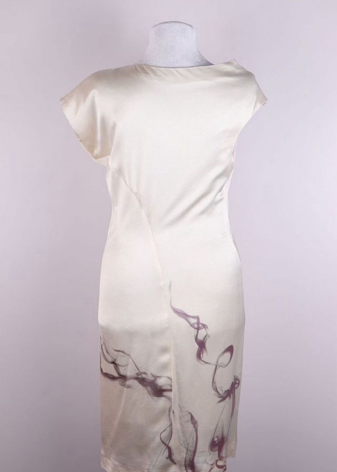 Alexander McQueen Alexander McQueen SS2009 Smoke Print Silk Maxi Dress Size S / US 4 / IT 40 - 5 Thumbnail