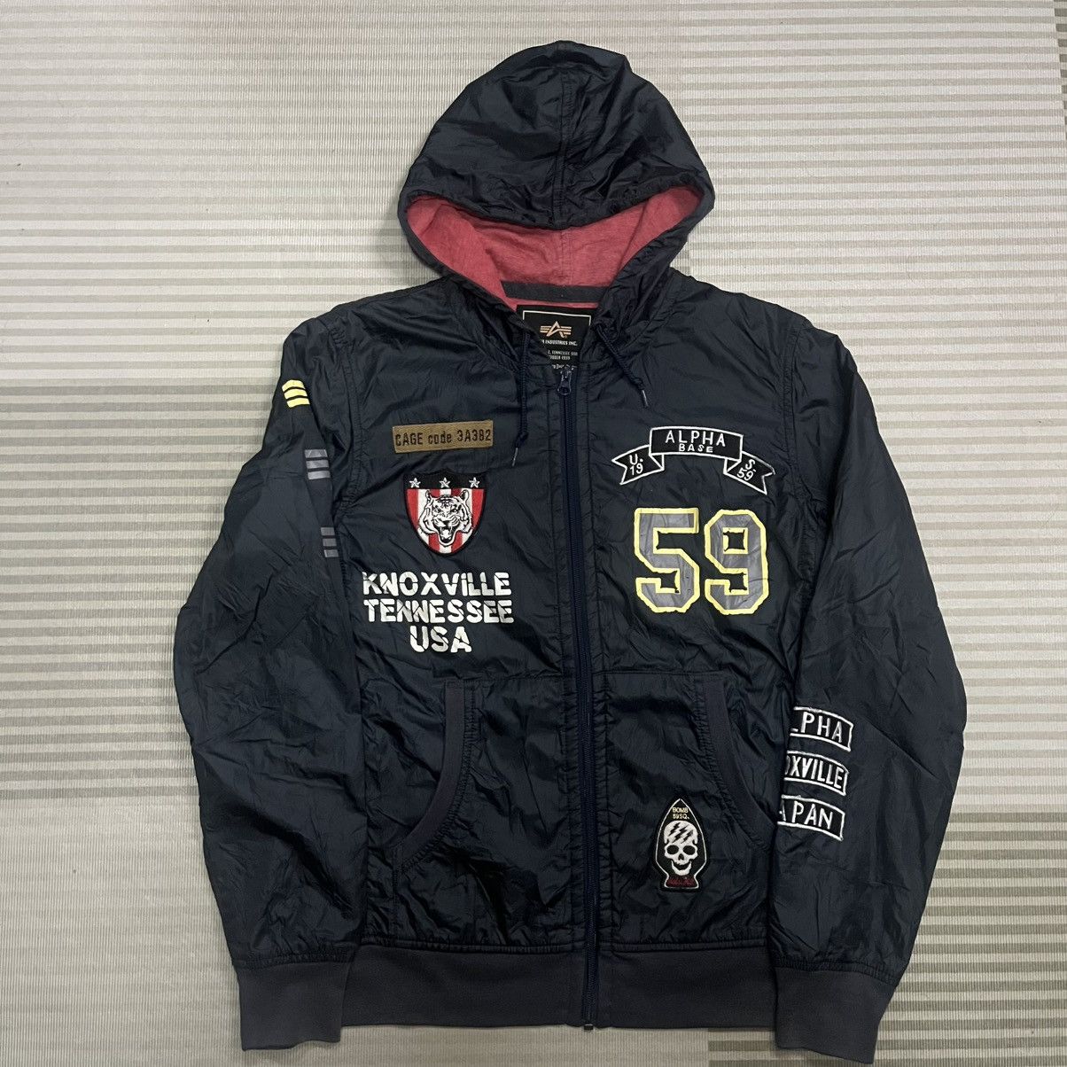 Alpha Industries Alpha Industries Navy Blue Hooded Light Jacket Size M Size US M / EU 48-50 / 2 - 3 Thumbnail