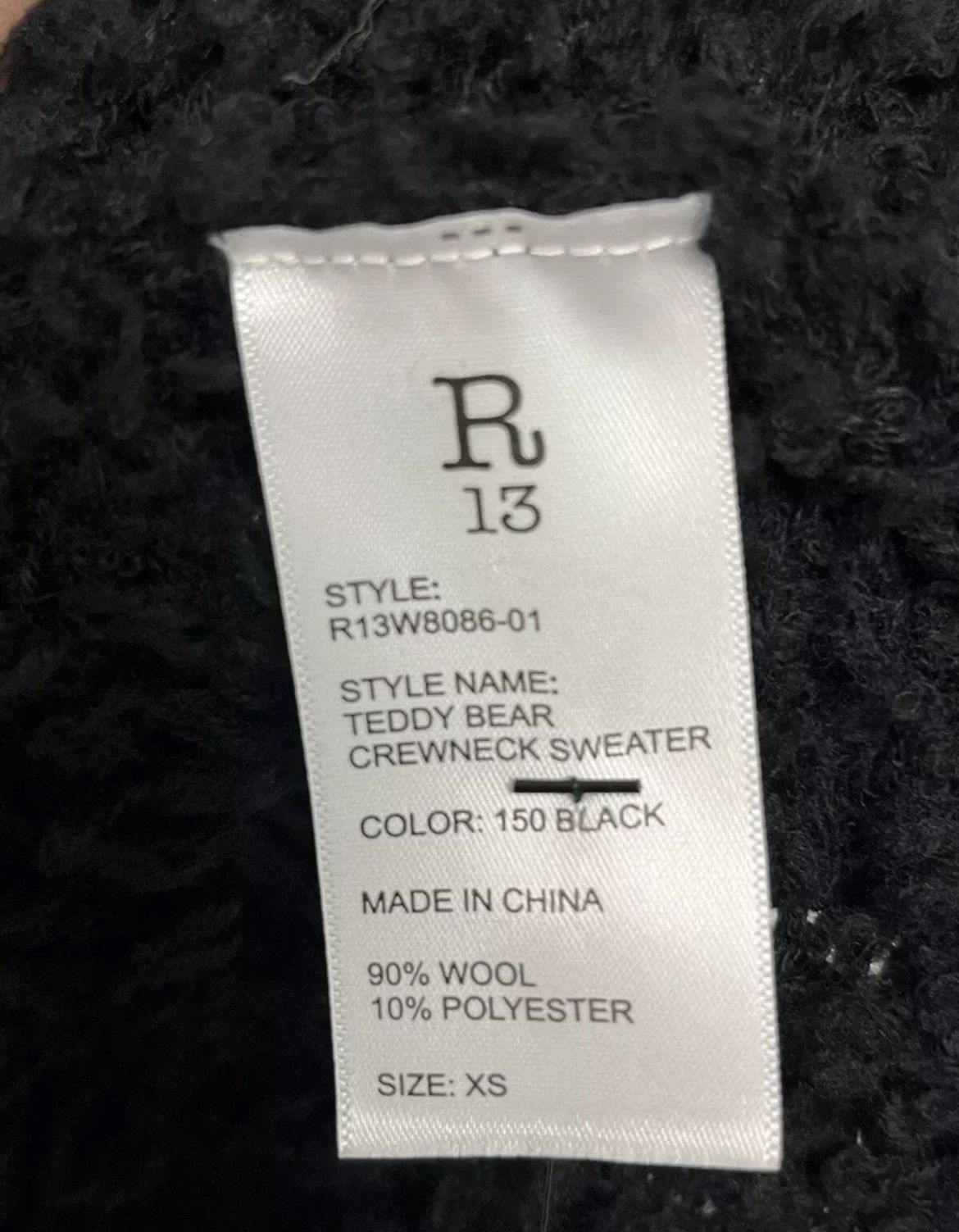R13 Teddy bear sweater. XS Size US XS / EU 42 / 0 - 4 Thumbnail