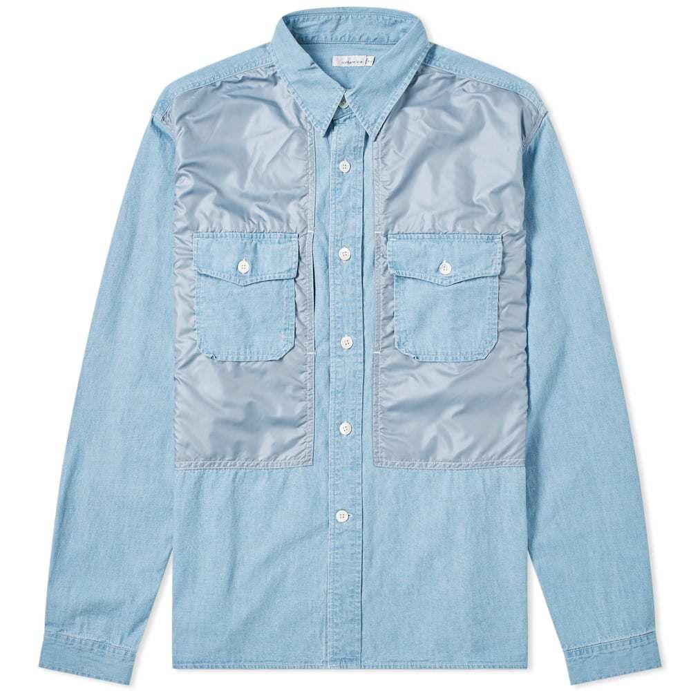 Nanamica Indigo Bleach CPO Shirt Size US S / EU 44-46 / 1 - 1 Thumbnail
