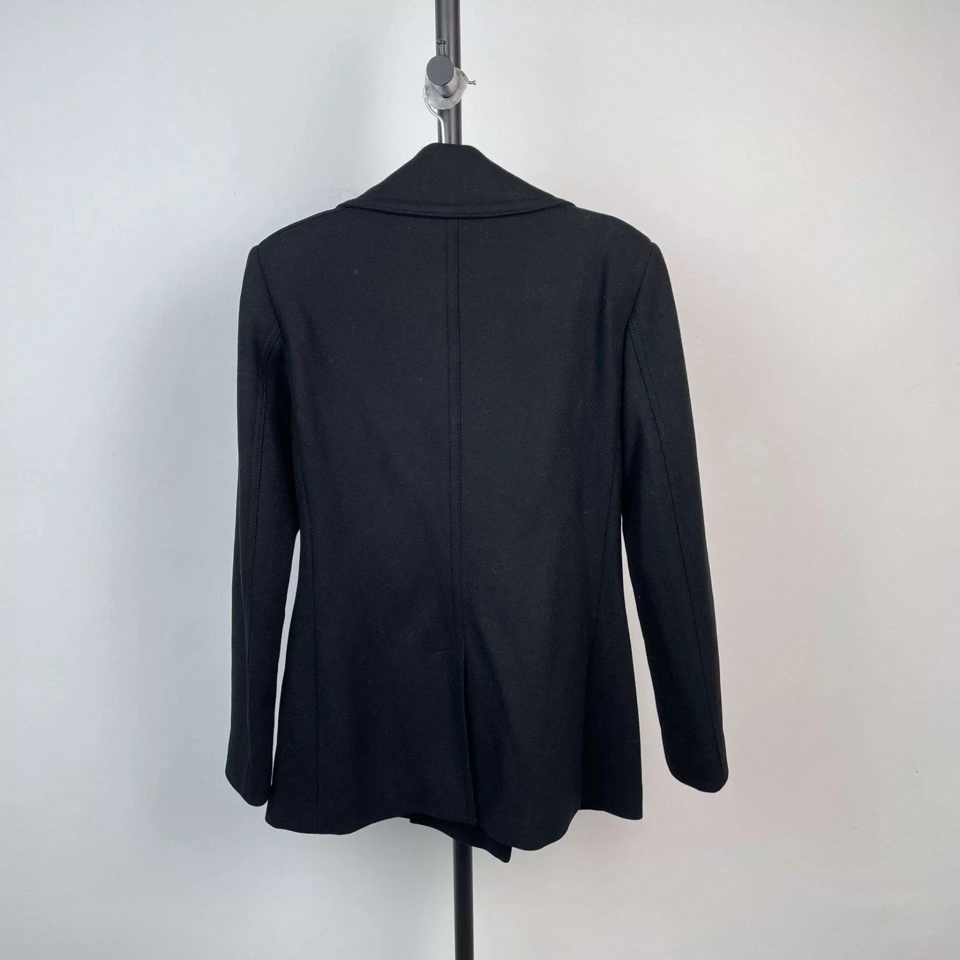 Burberry Burberry 6 Black Wool Coat Size XS / US 0-2 / IT 36-38 - 2 Thumbnail