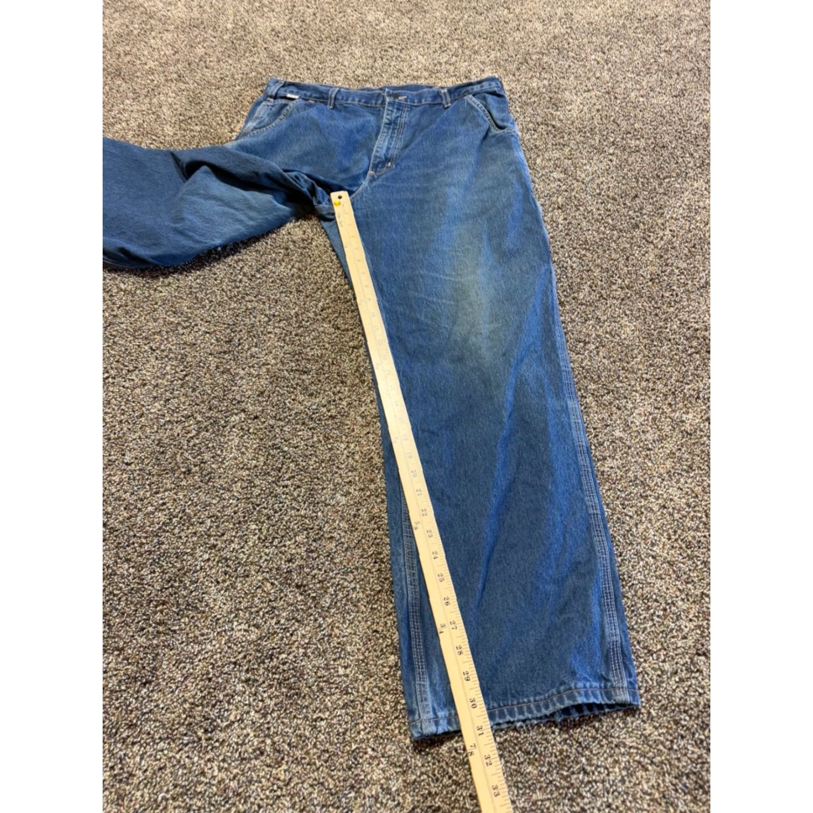 Carhartt Carhartt Jeans Men 36X30 Denim Blue FR Flame-Resistant Bootcut 5-Pocket Denim Inseam 30 FRB13 Size US 36 / EU 52 - 5 Thumbnail
