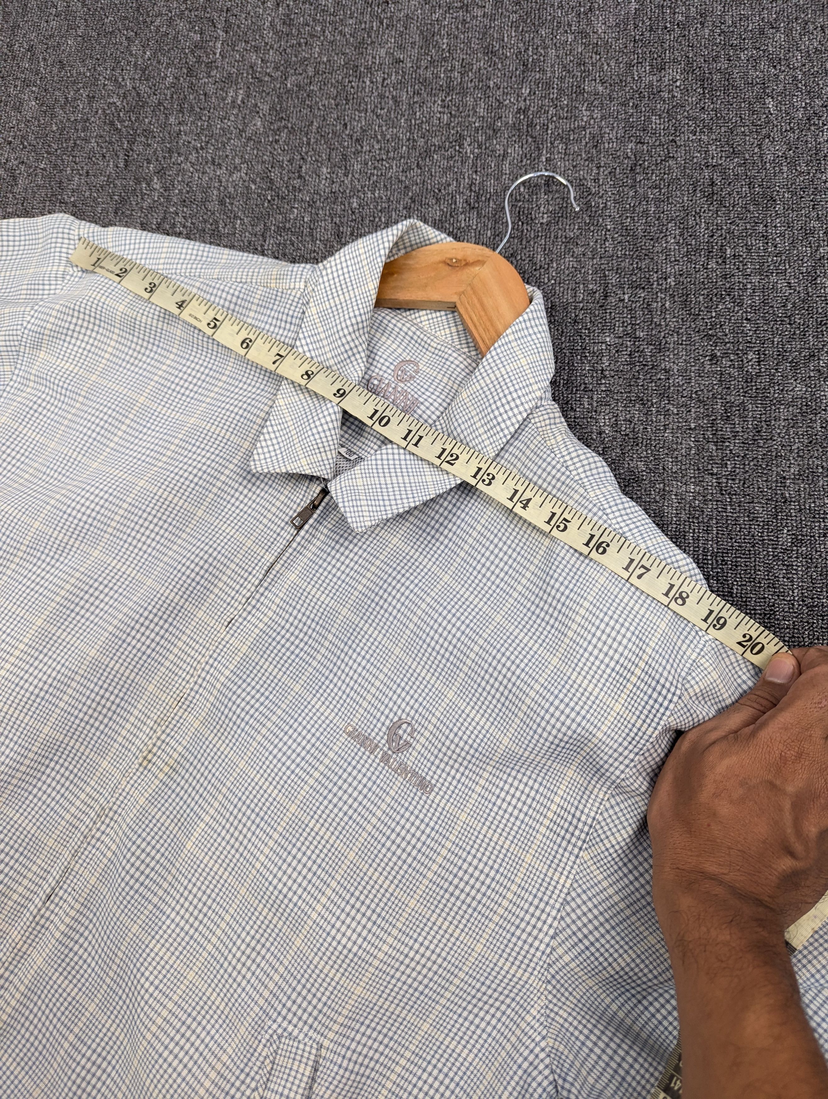 Japanese Brand × Vintage Vintage 90s Gianni Valentino Checkered Casual Light Jacket Size US M / EU 48-50 / 2 - 19 Thumbnail