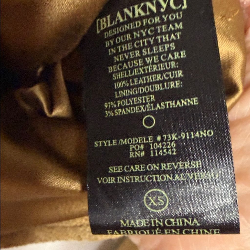 BLANKNYC Blank NYC 100% leather moto jacket zippered pockets XS Size XS / US 0-2 / IT 36-38 - 6 Thumbnail