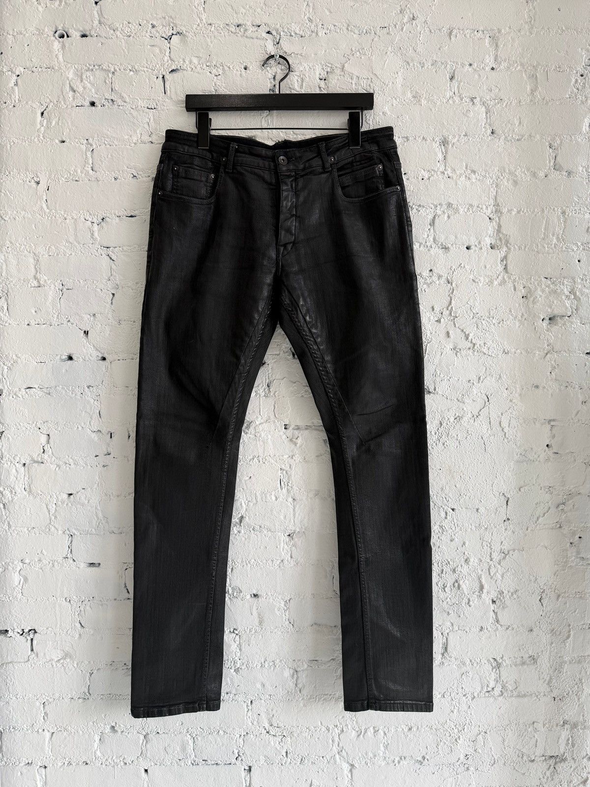 Rick Owens Rick owens Wax coated jeans | Grailed