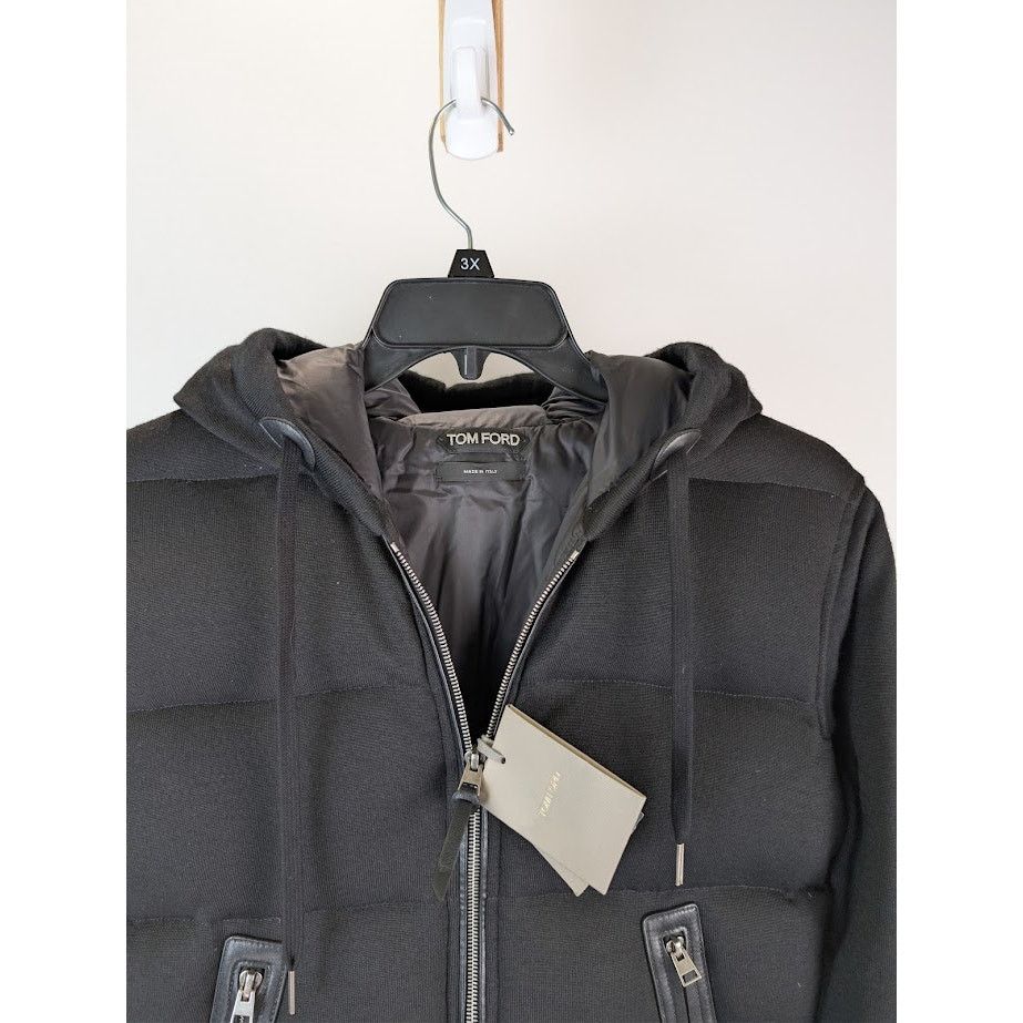 Tom Ford o1rshd1 Hooded Down Jacket in Black 48 Size US M / EU 48-50 / 2 - 6 Thumbnail